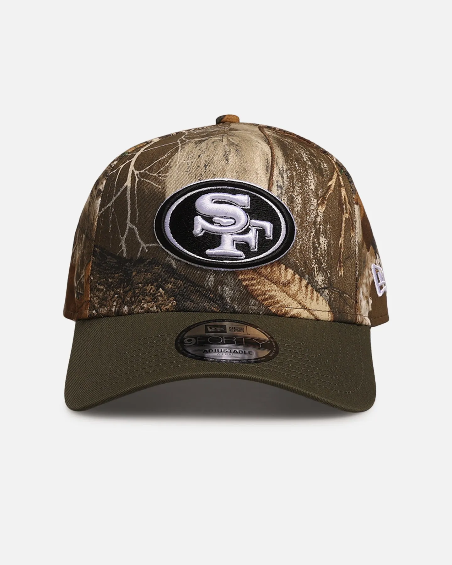 New Era San Francisco 49ers 'NFL Season Kick Off' 9FORTY A-Frame Snapback Realtree/Olive sold by Culture Kings
