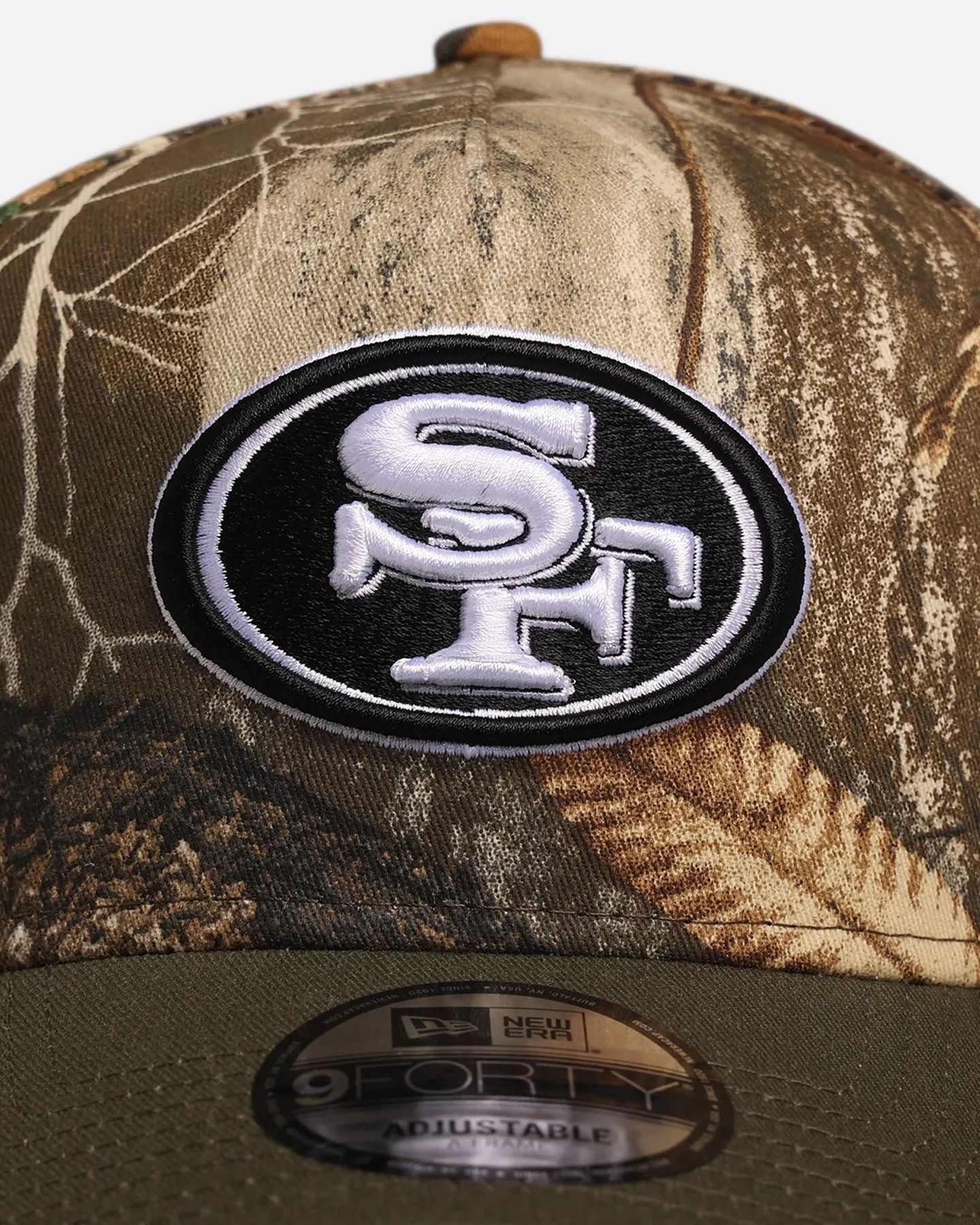 New Era San Francisco 49ers 'NFL Season Kick Off' 9FORTY A-Frame Snapback Realtree/Olive sold by Culture Kings product image thumbnail 5