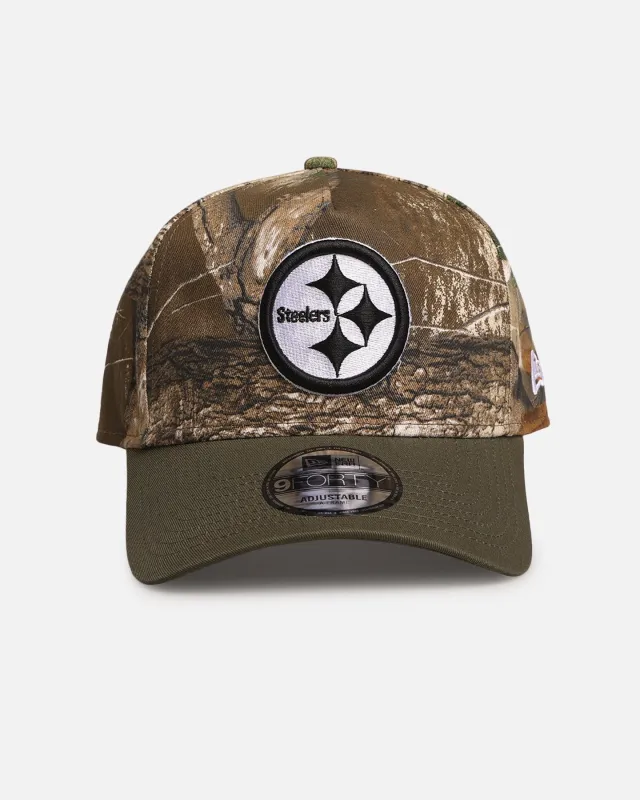 New Era Pittsburgh Steelers 'NFL Season Kick Off' 9FORTY A-Frame Snapback Realtree/Olive made by New Era