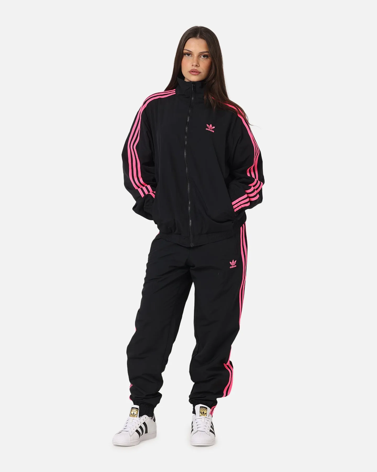 Adidas Firebird Pants Black/Lucid Pink sold by Culture Kings product image thumbnail 2