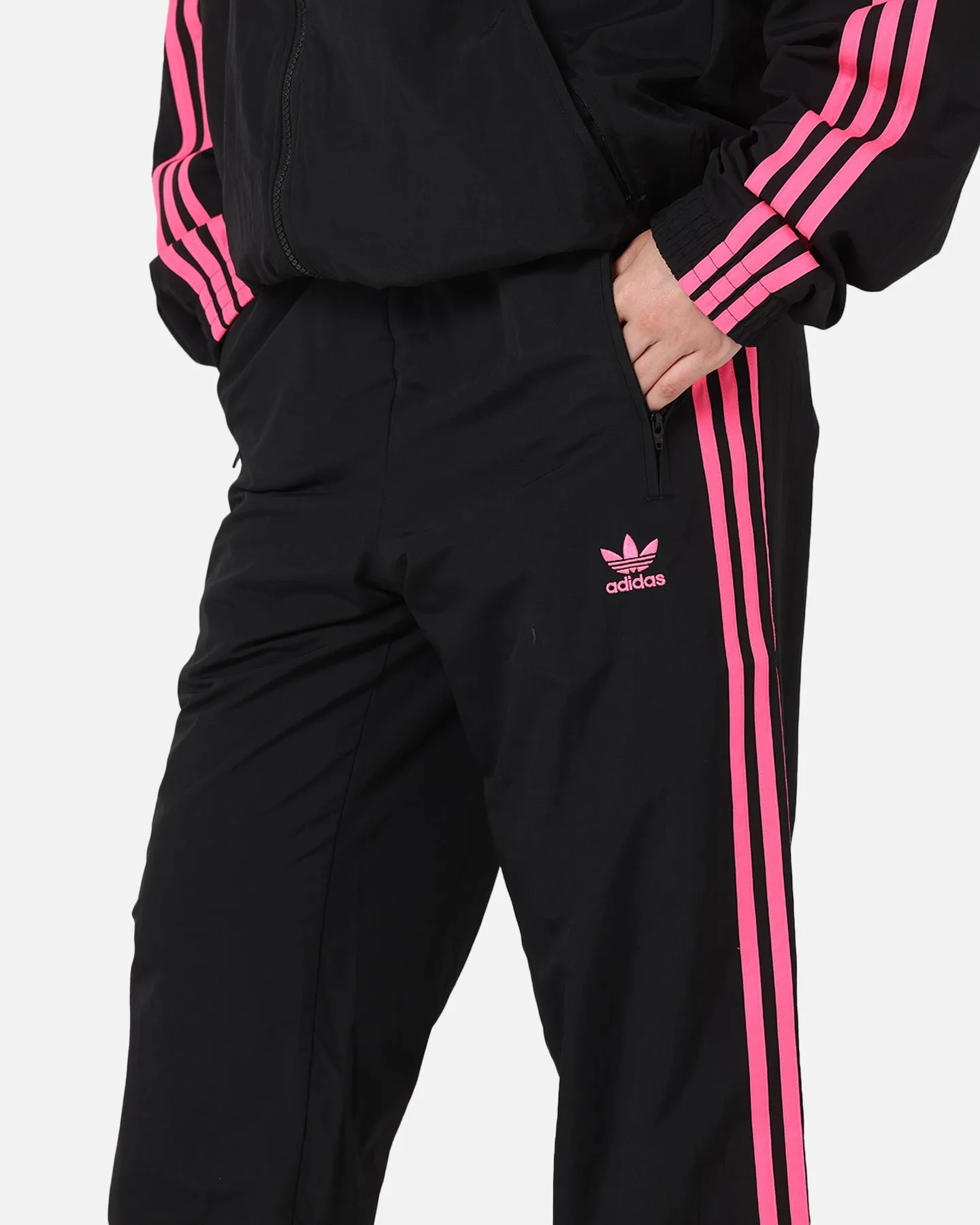 Adidas Firebird Pants Black/Lucid Pink sold by Culture Kings product image thumbnail 3