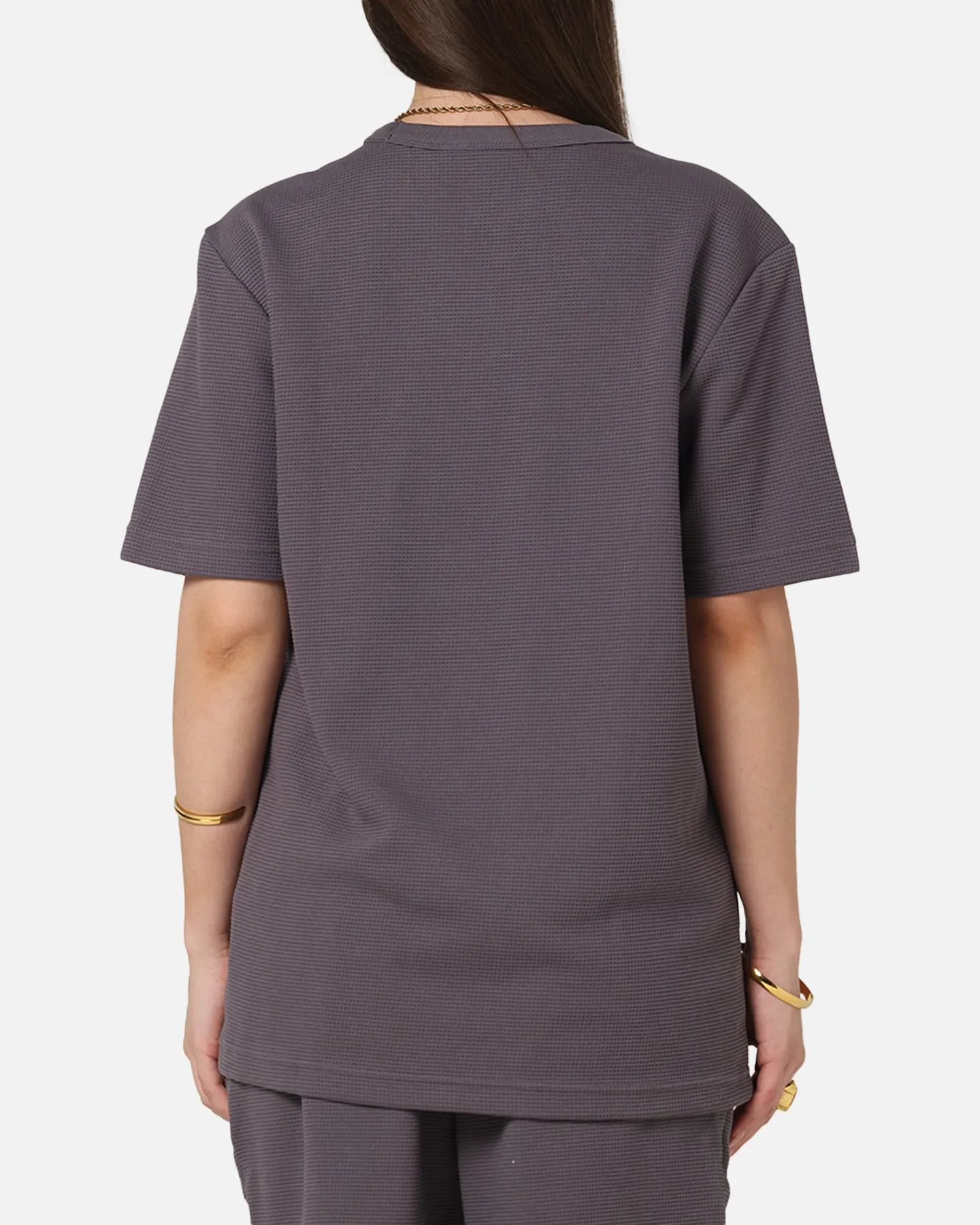 Adidas Trefoil Essentials Waffle T-Shirt Grey Strata sold by Culture Kings product image thumbnail 3