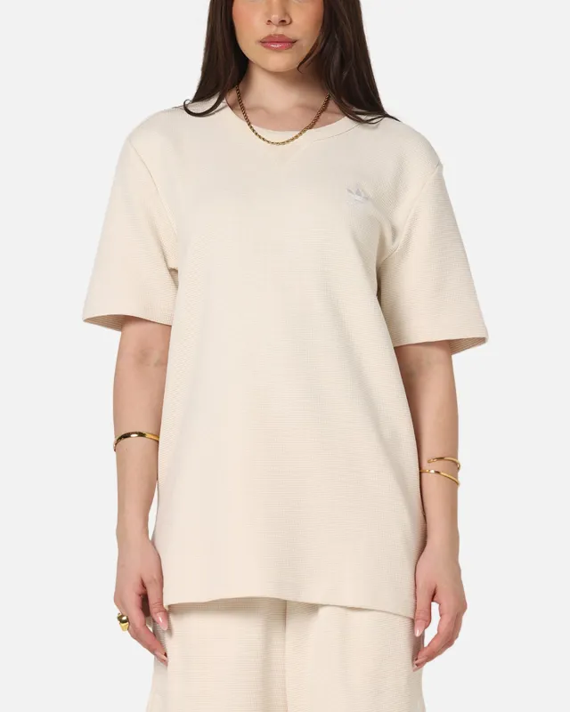 Adidas Trefoil Essentials Waffle T-Shirt Wonder White sold by Culture Kings