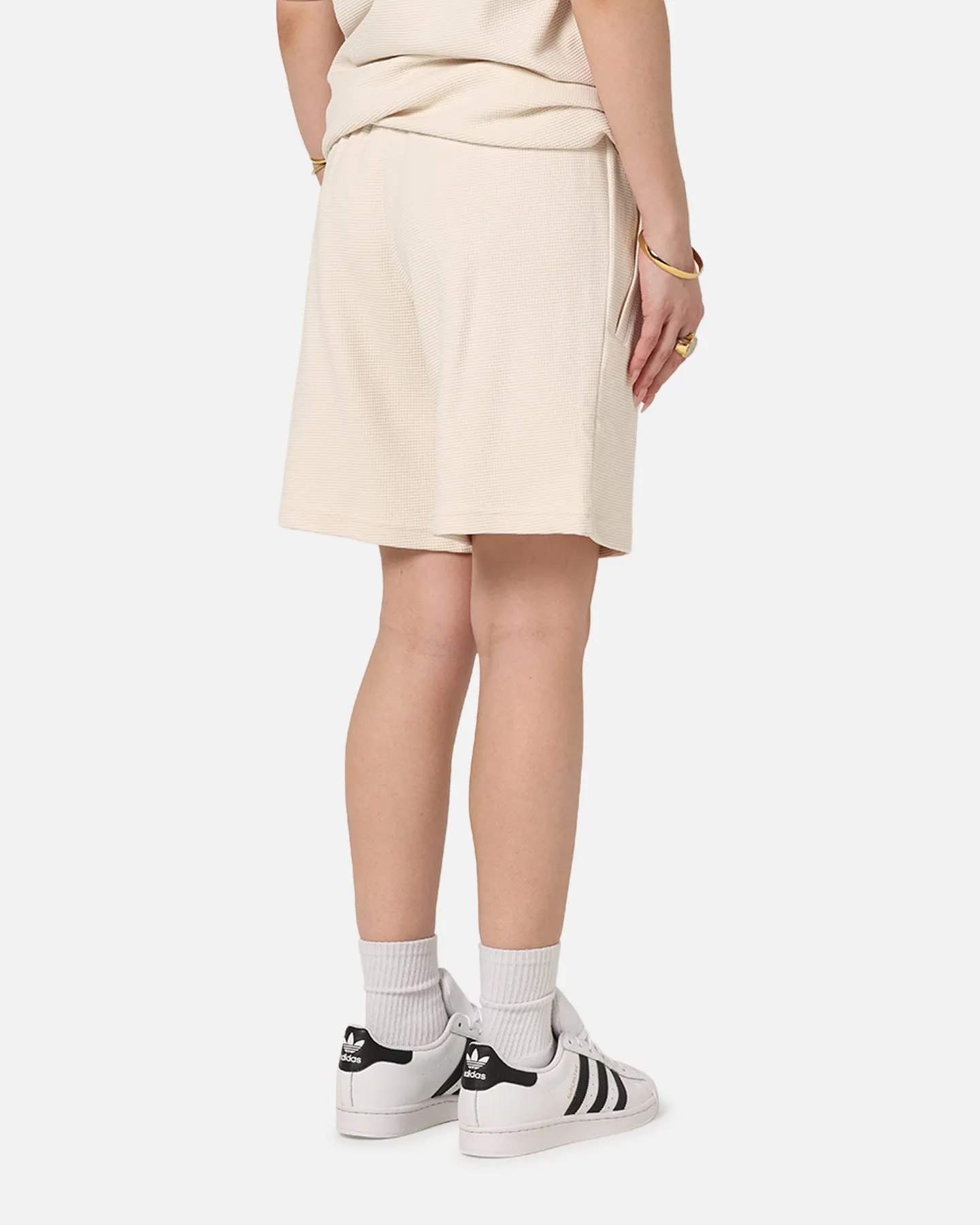 Adidas Trefoil Essentials Waffle Shorts Wonder White sold by Culture Kings product image thumbnail 5