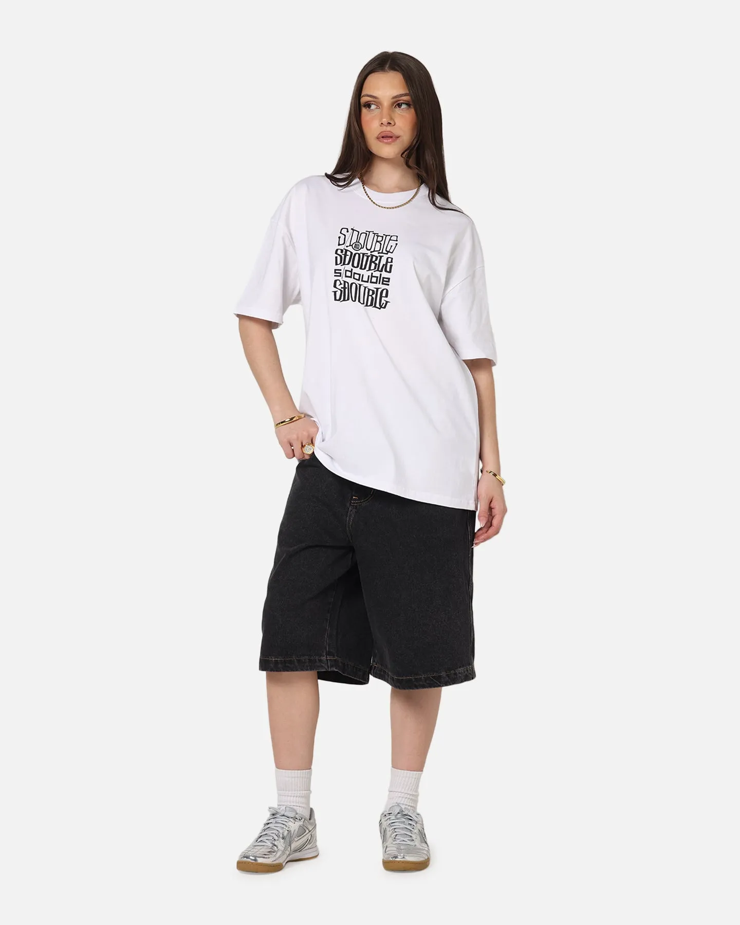 S Double Logofest T-Shirt White sold by Culture Kings product image thumbnail 3