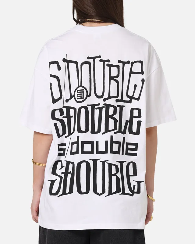 S Double Logofest T-Shirt White sold by Culture Kings