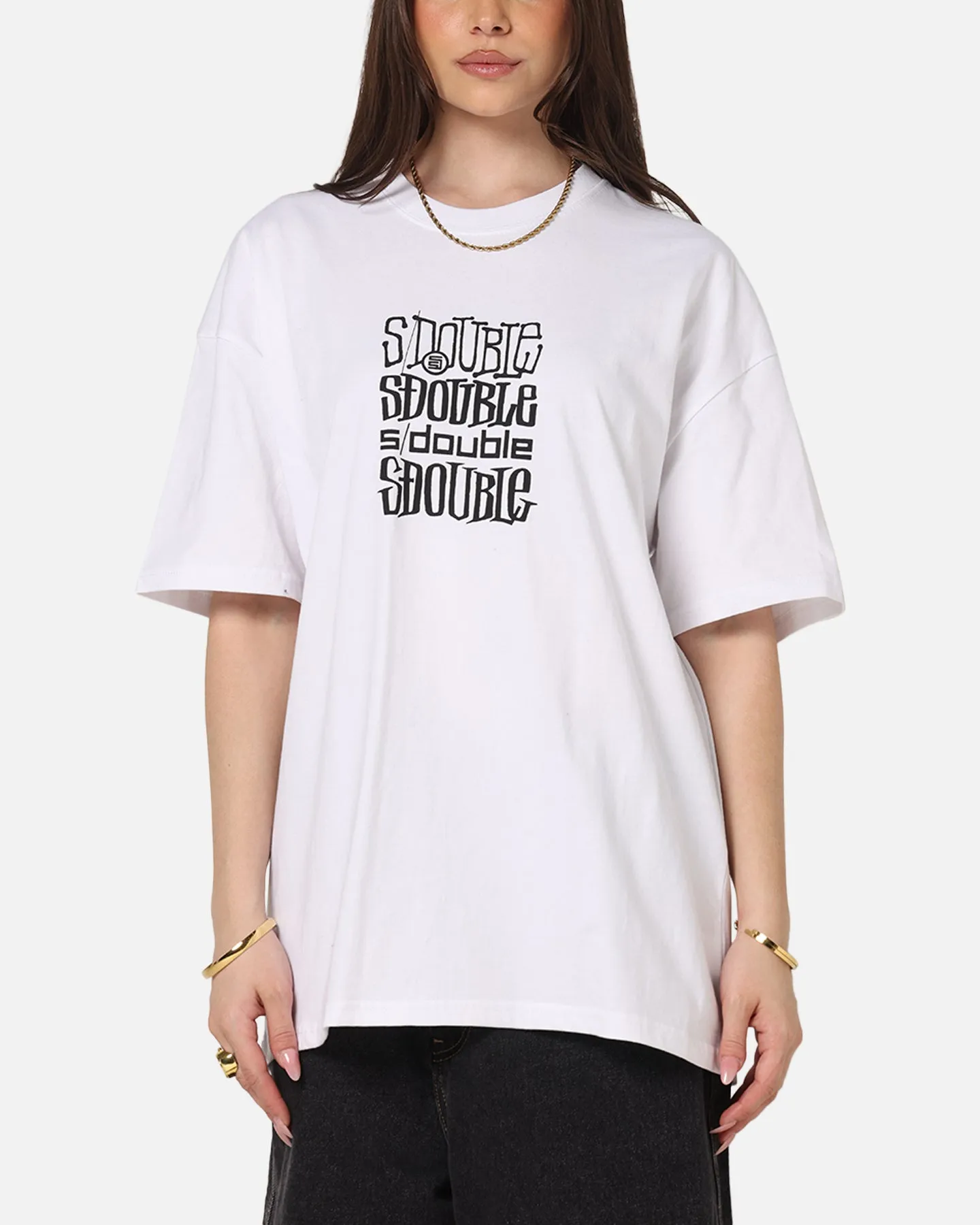 S Double Logofest T-Shirt White sold by Culture Kings product image thumbnail 2