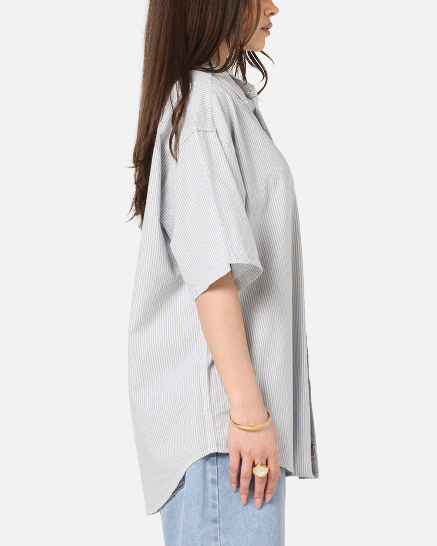 S Double Stripe Button UP Shirt Striped sold by Culture Kings product image thumbnail 4