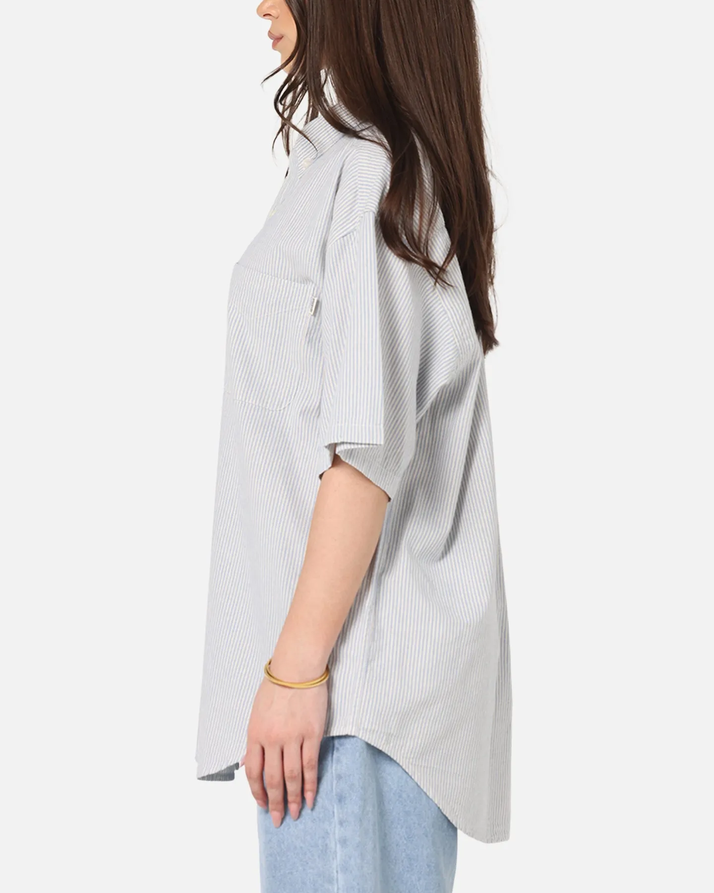 S Double Stripe Button UP Shirt Striped sold by Culture Kings product image thumbnail 5