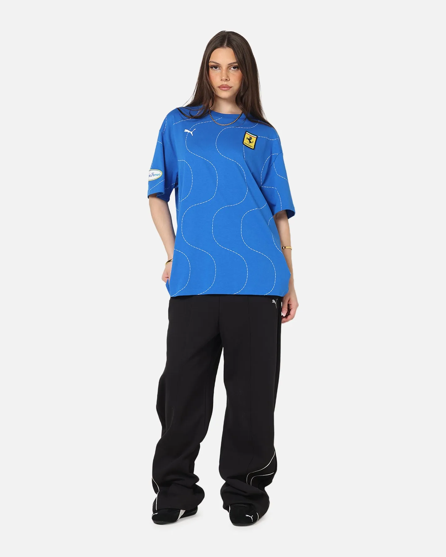 Puma X Scuderia Ferrari Monza T-Shirt Steer Blue sold by Culture Kings product image thumbnail 4