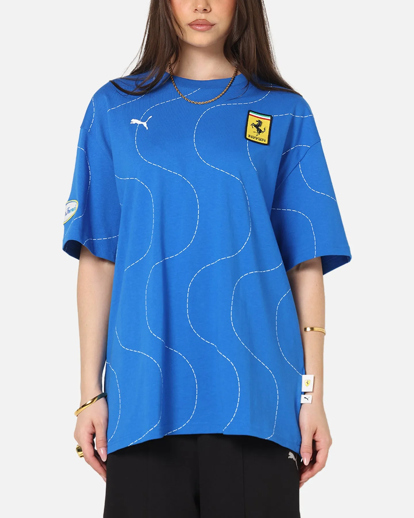Puma X Scuderia Ferrari Monza T-Shirt Steer Blue sold by Culture Kings product image thumbnail 2