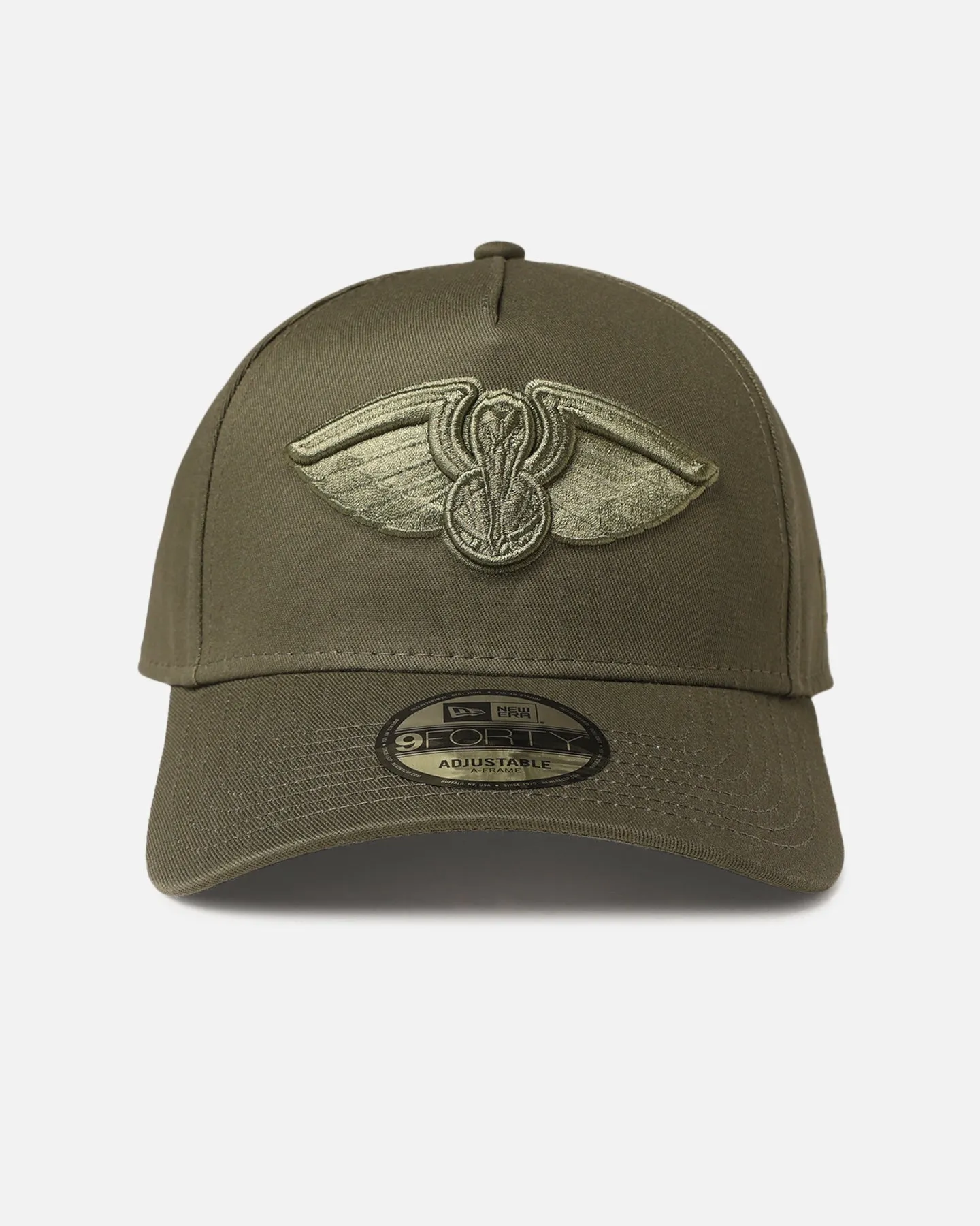 New Era New Orleans Pelicans 9FORTY A-Frame Snapback Olive sold by Culture Kings