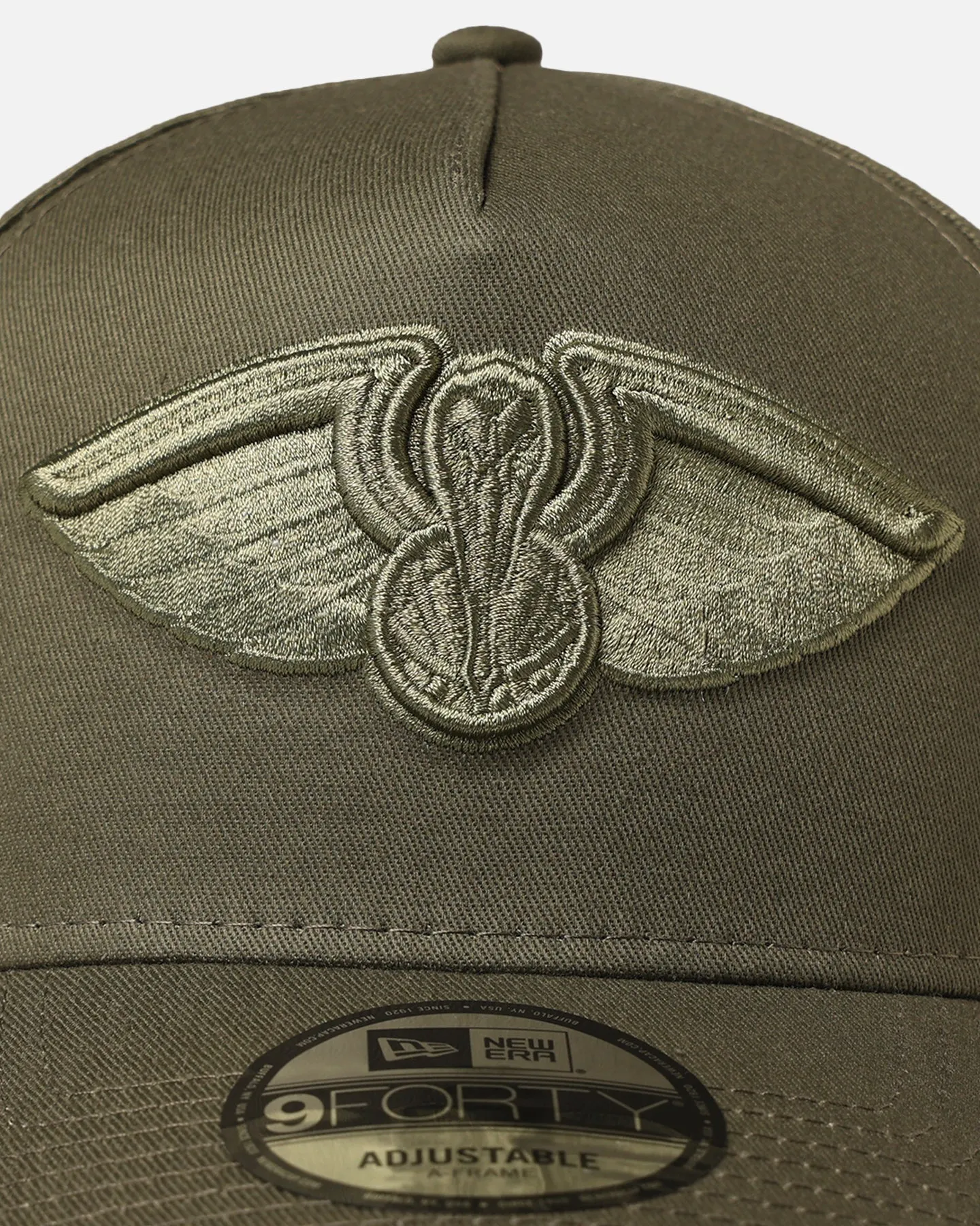 New Era New Orleans Pelicans 9FORTY A-Frame Snapback Olive sold by Culture Kings product image thumbnail 5