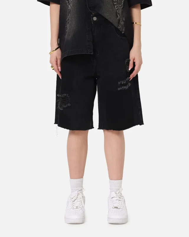 Saint Morta Halo Damage Jorts Black sold by Culture Kings