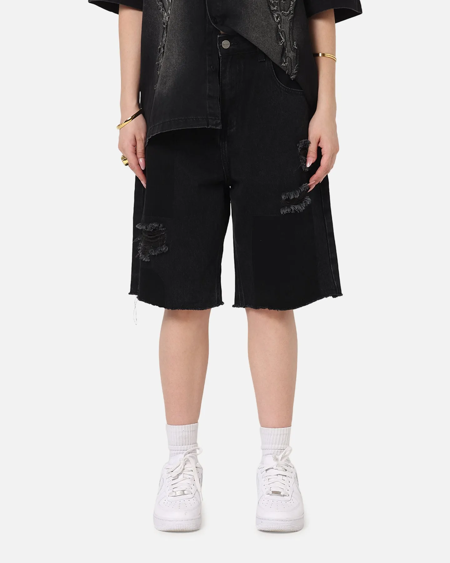Saint Morta Halo Damage Jorts Black sold by Culture Kings