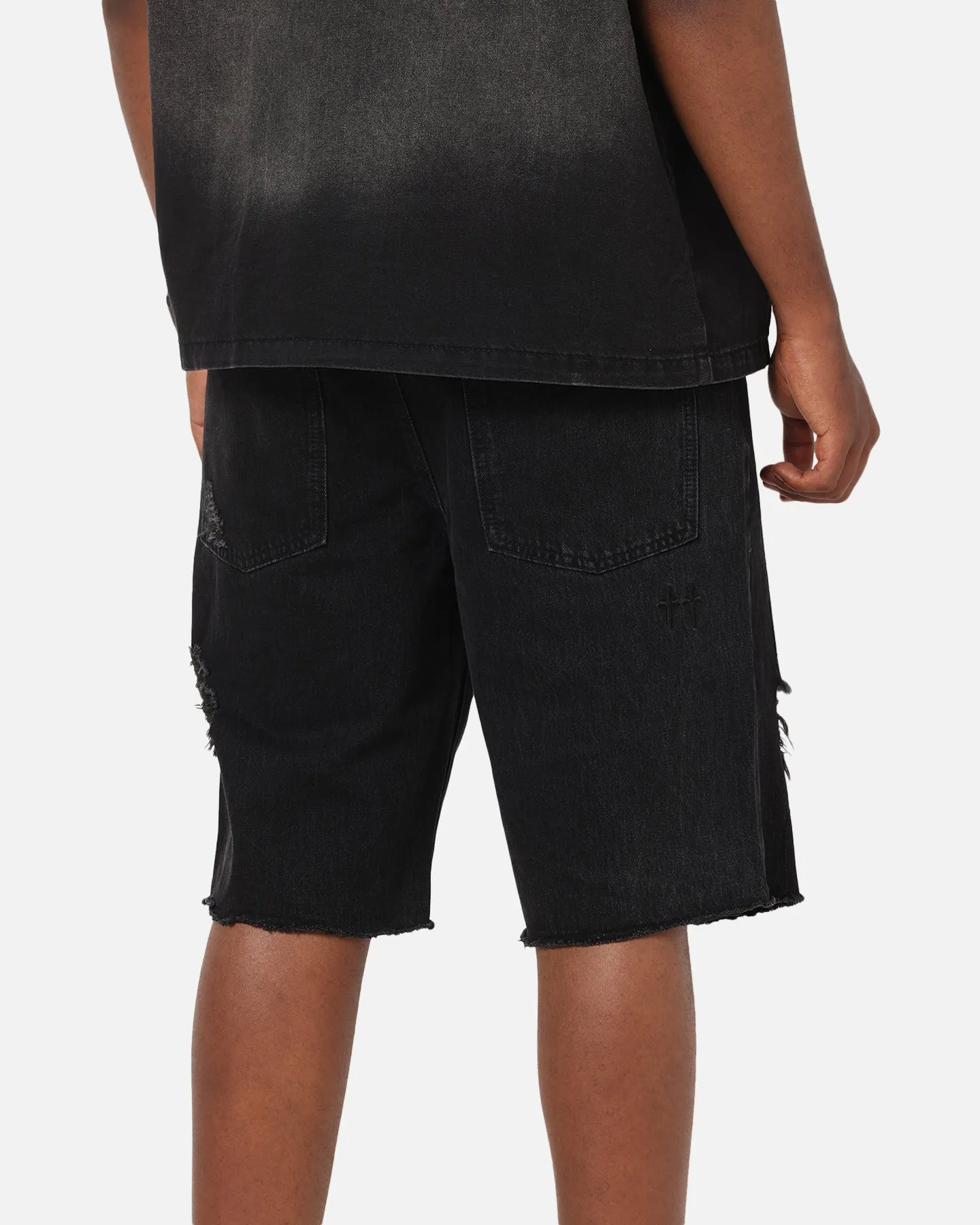 Saint Morta Halo Damage Jorts Black sold by Culture Kings product image thumbnail 4