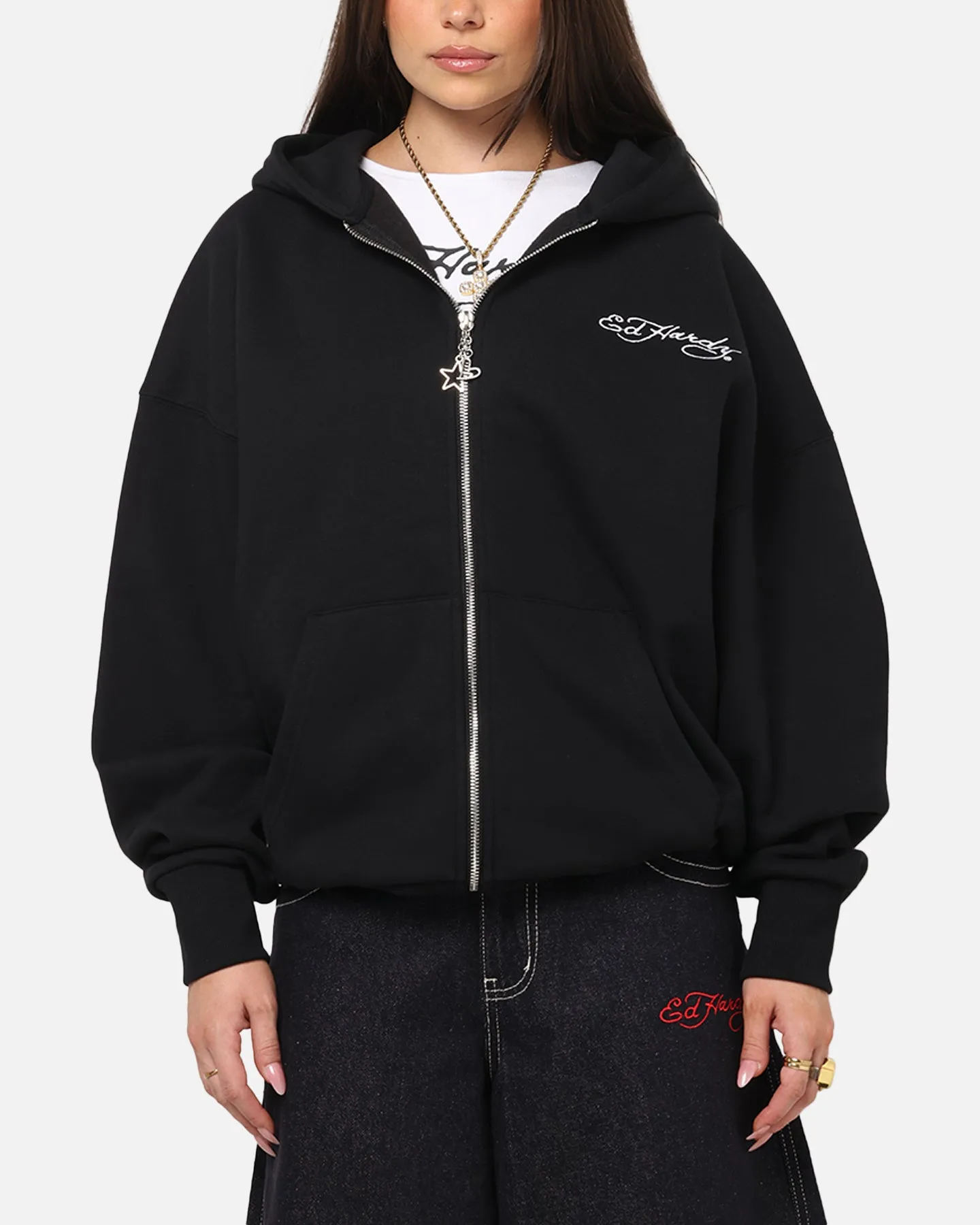 Ed Hardy UV Active Zip Hoodie Black/Multi sold by Culture Kings product image thumbnail 2