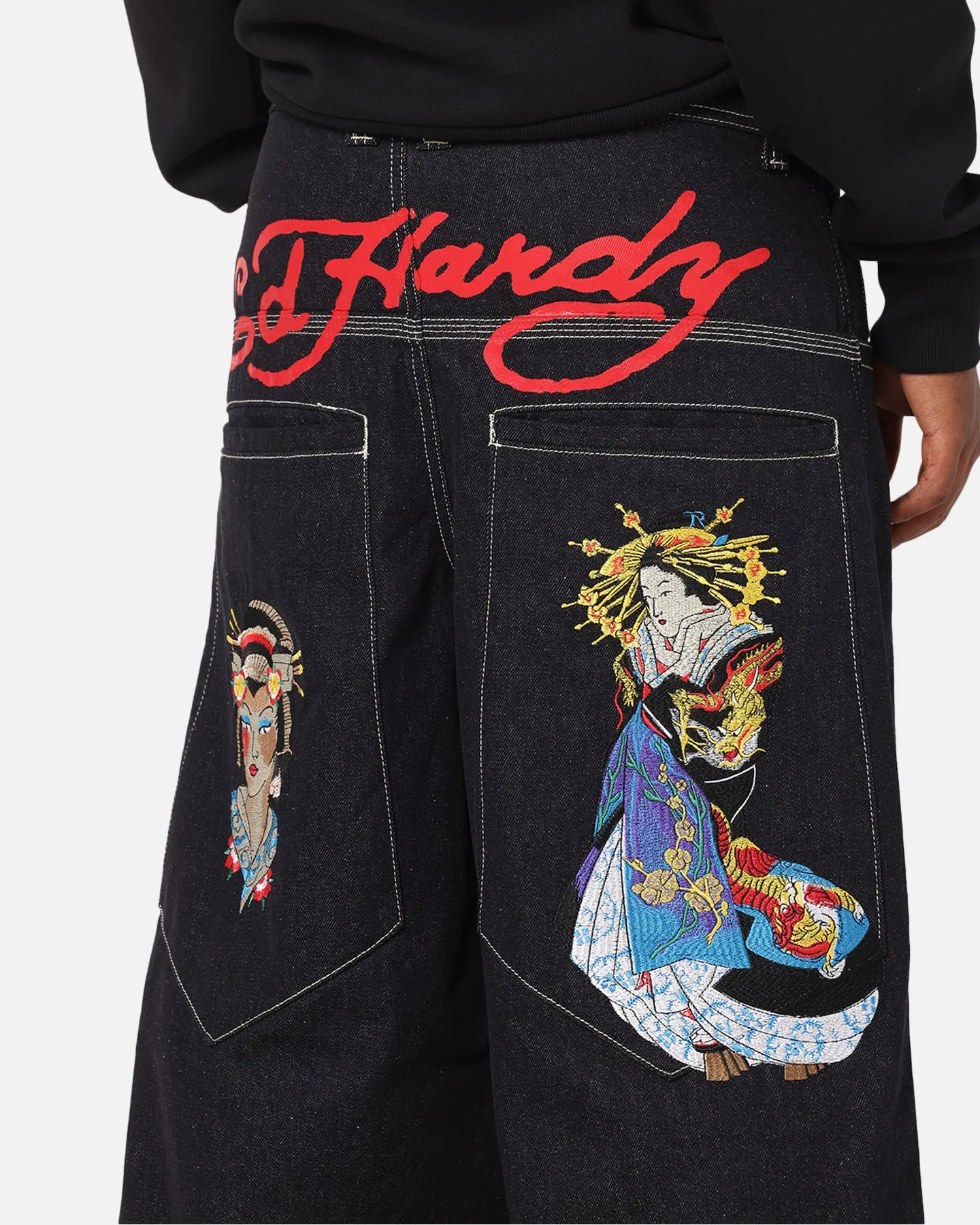 Ed Hardy Ultra Wide Leg Denim Jeans Indigo sold by Culture Kings product image thumbnail 3