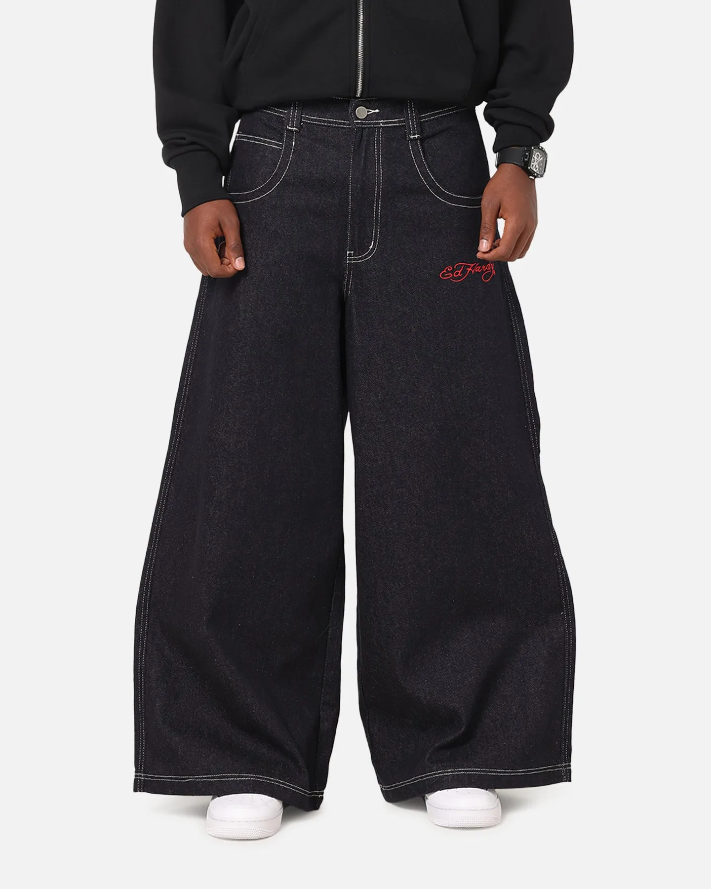 Ed Hardy Ultra Wide Leg Denim Jeans Indigo sold by Culture Kings product image thumbnail 5