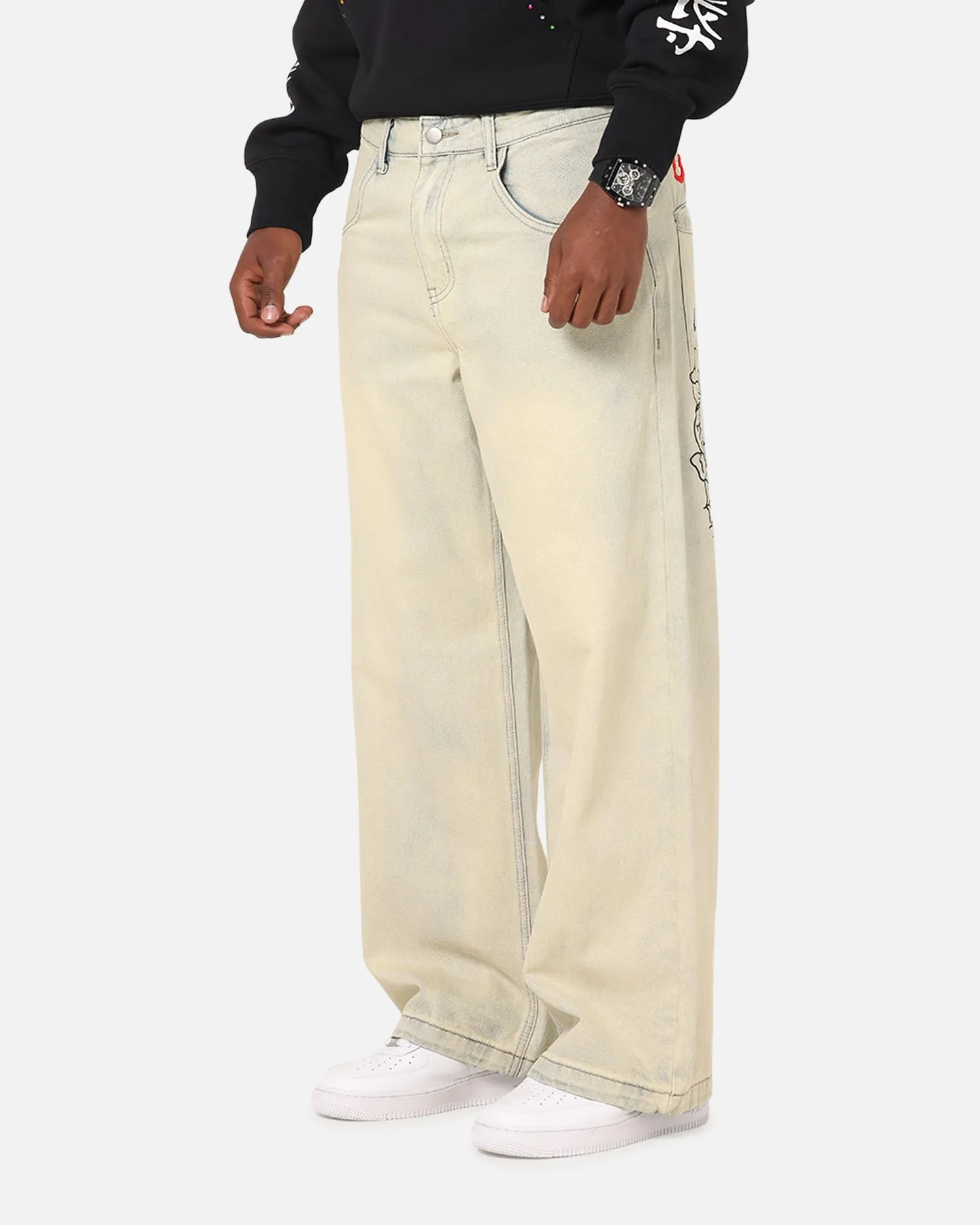 Ed Hardy Wide Leg Skull Jeans Sage sold by Culture Kings product image thumbnail 5