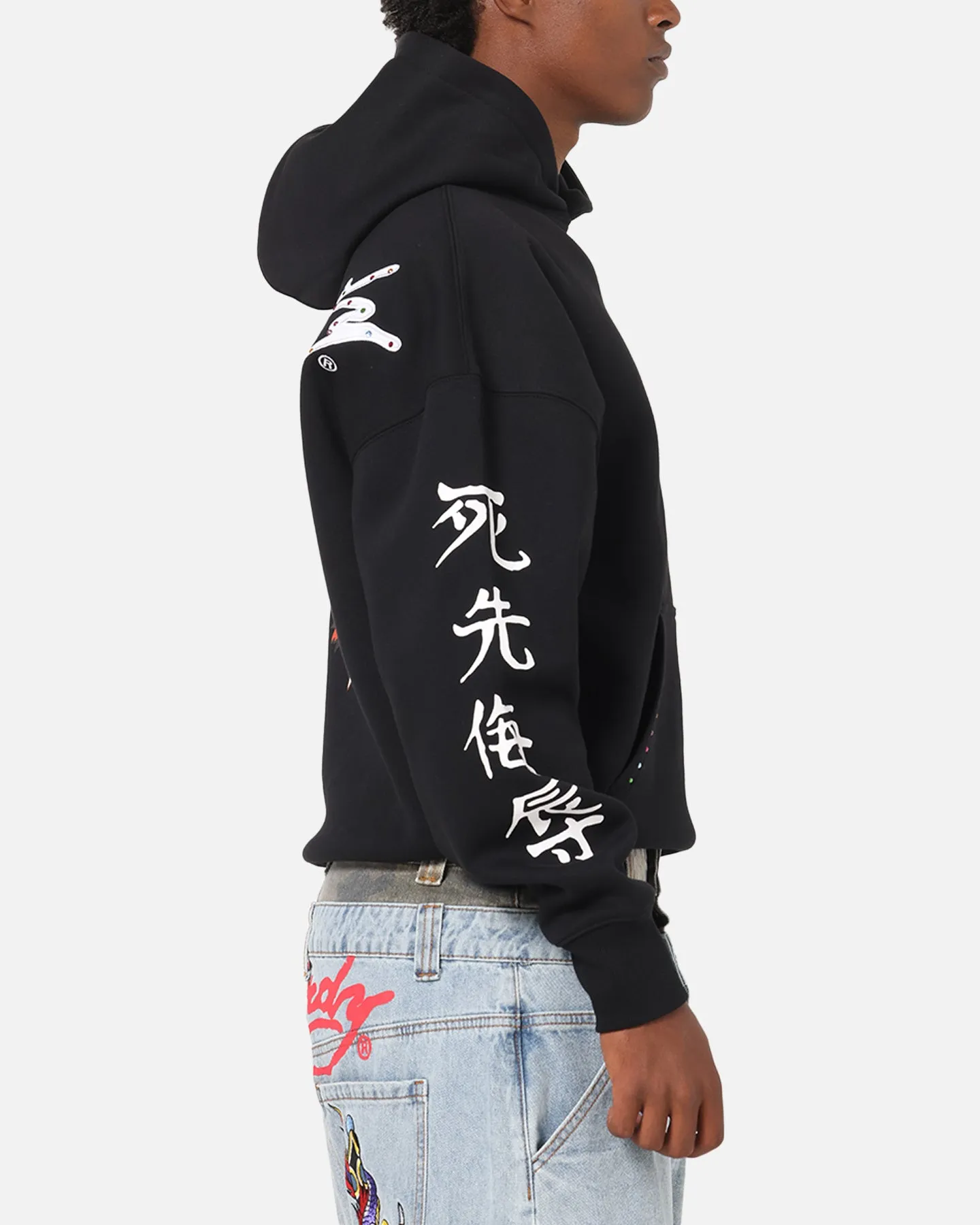 Ed Hardy Geisha Rhinestone Hoodie Black/Multi sold by Culture Kings product image thumbnail 5