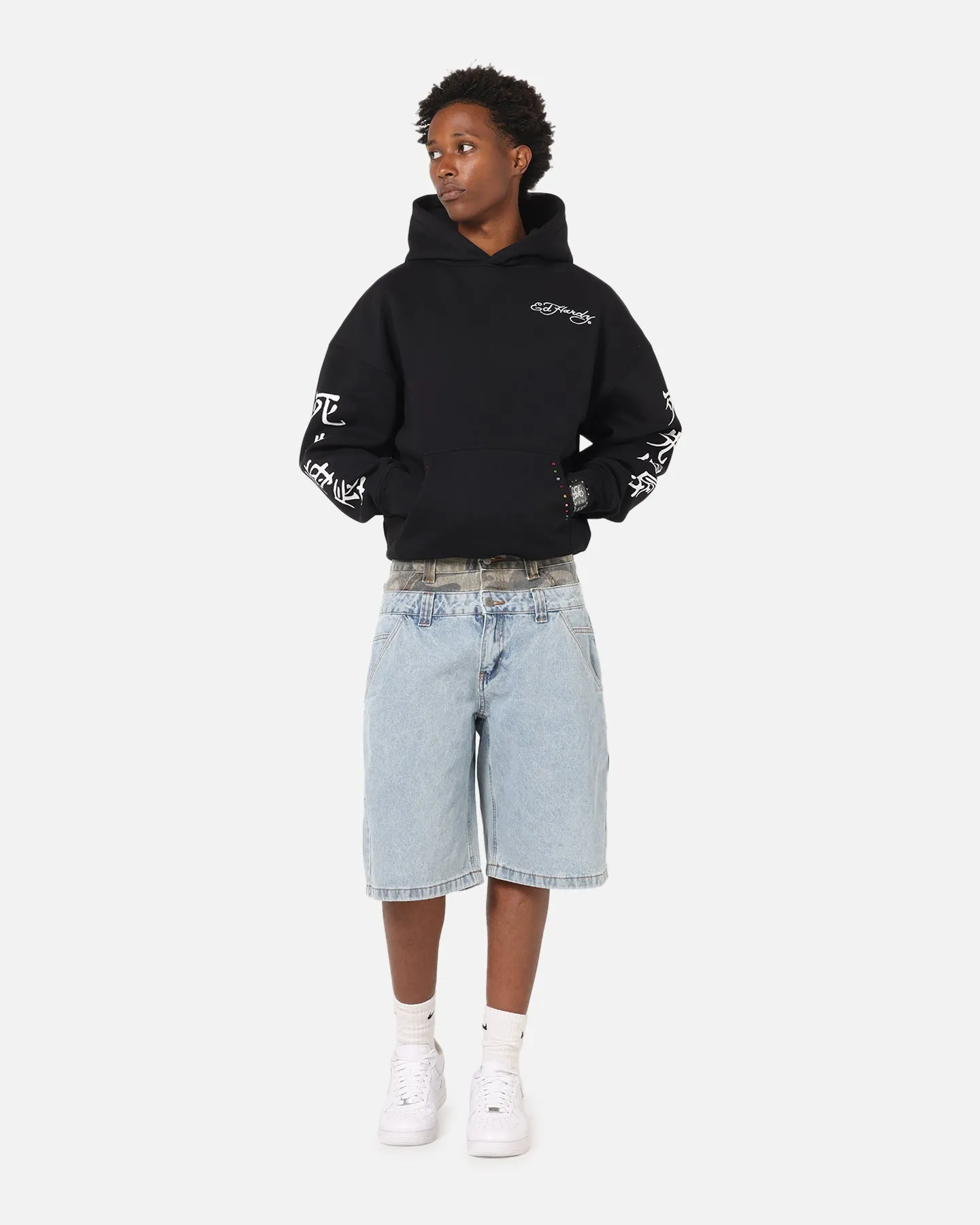 Ed Hardy Double Waist Camo Jorts Mid Blue Denim sold by Culture Kings product image thumbnail 2