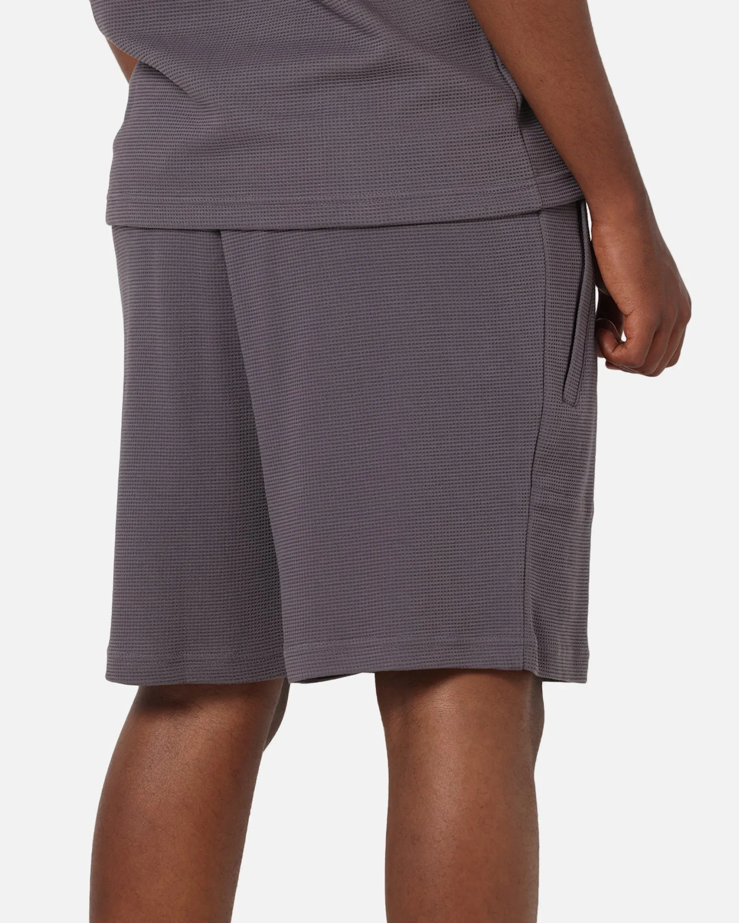 Adidas Trefoil Essentials Waffle Shorts Grey Strata sold by Culture Kings product image thumbnail 4