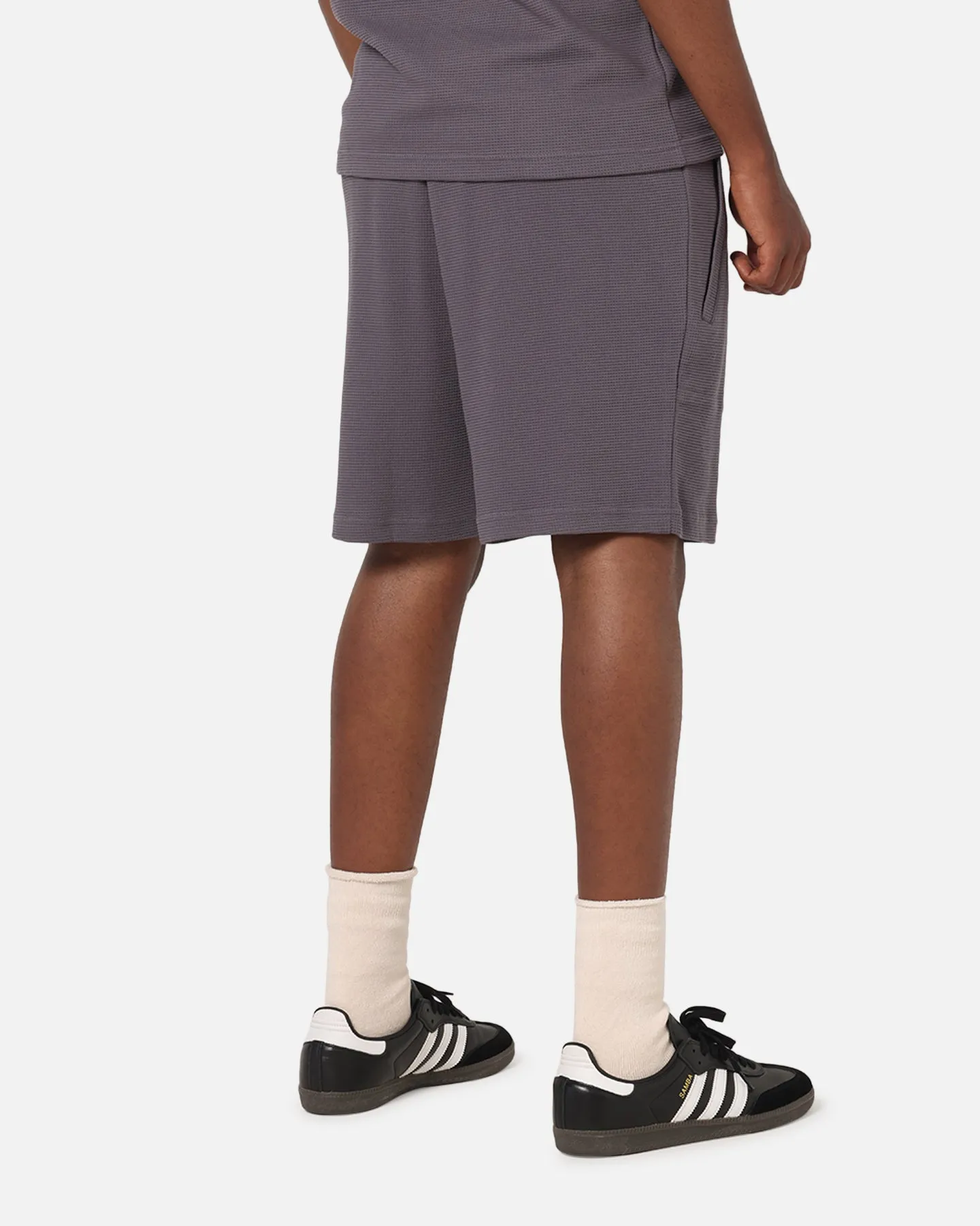 Adidas Trefoil Essentials Waffle Shorts Grey Strata sold by Culture Kings product image thumbnail 5