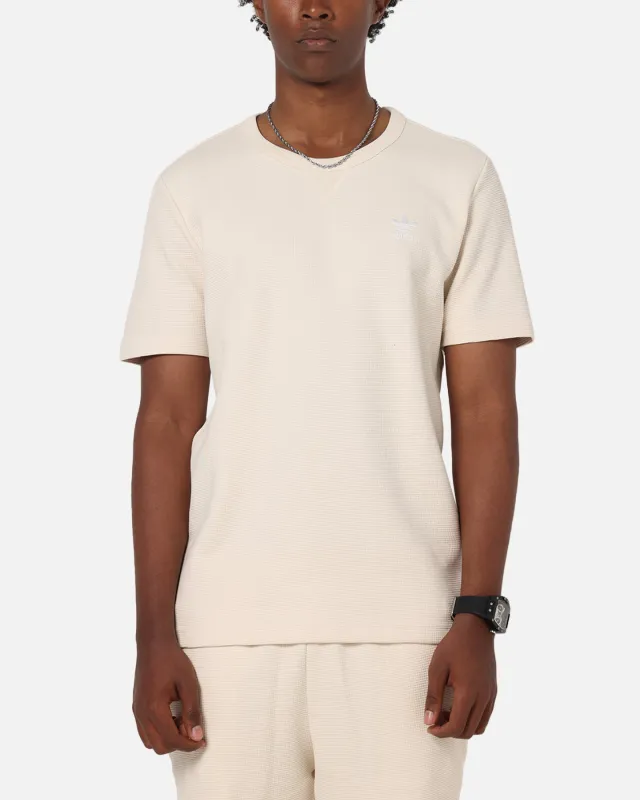 Adidas Trefoil Essentials Waffle T-Shirt Wonder White sold by Culture Kings