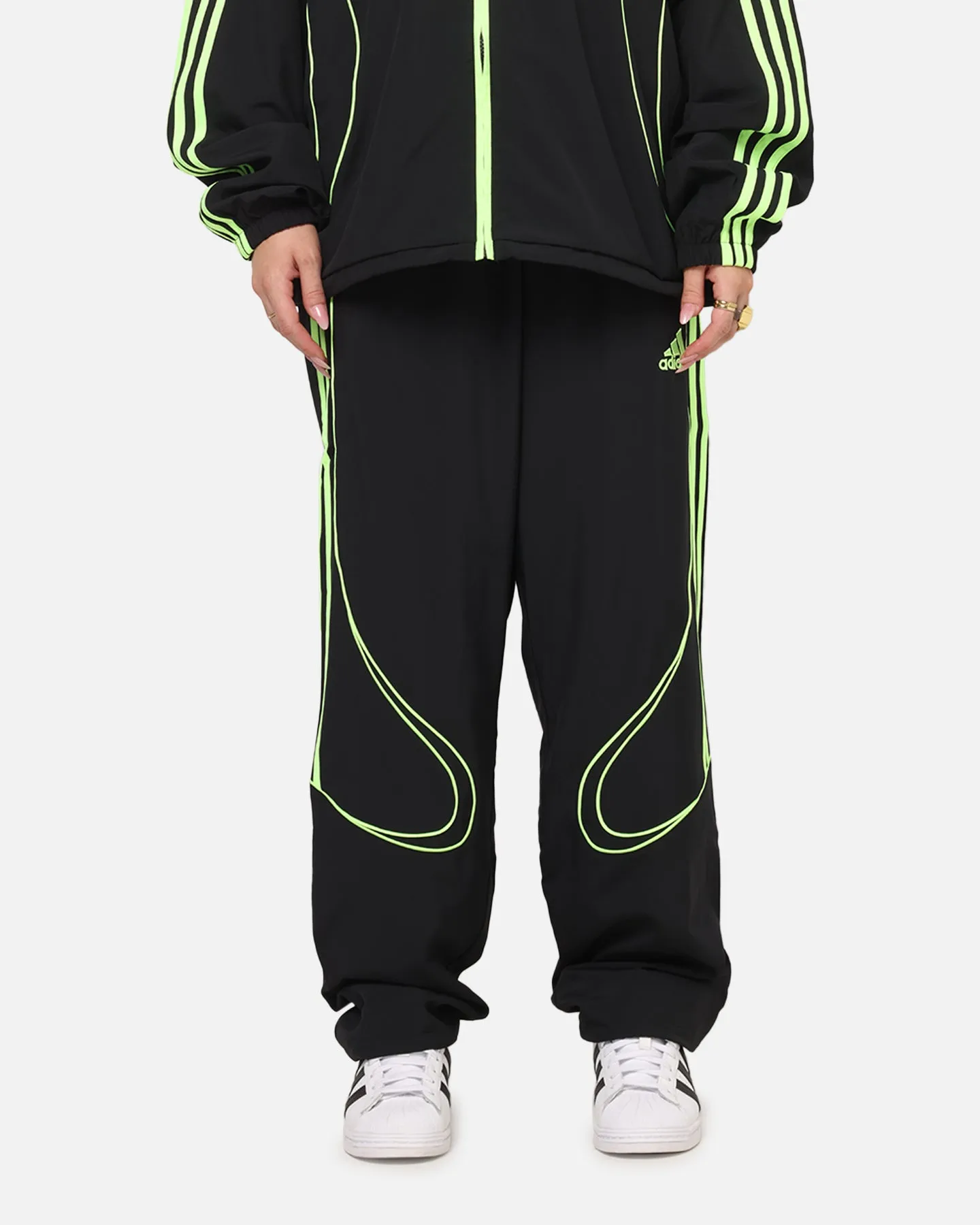 Adidas Teamgeist Adicolor Track Pants Black/Green sold by Culture Kings product image thumbnail 5