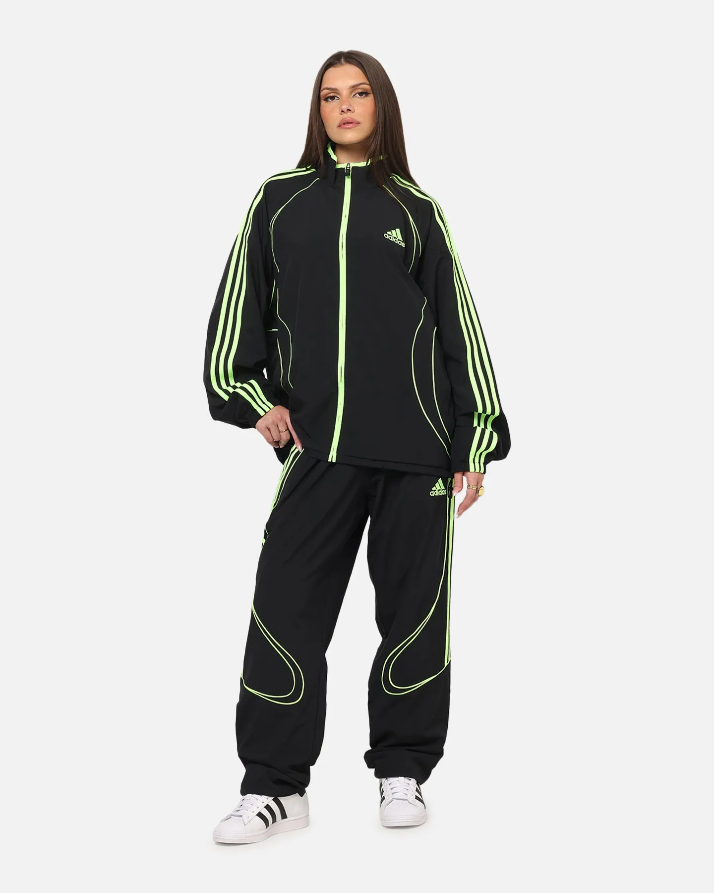 Adidas Teamgeist Adicolor Track Pants Black/Green sold by Culture Kings product image thumbnail 2