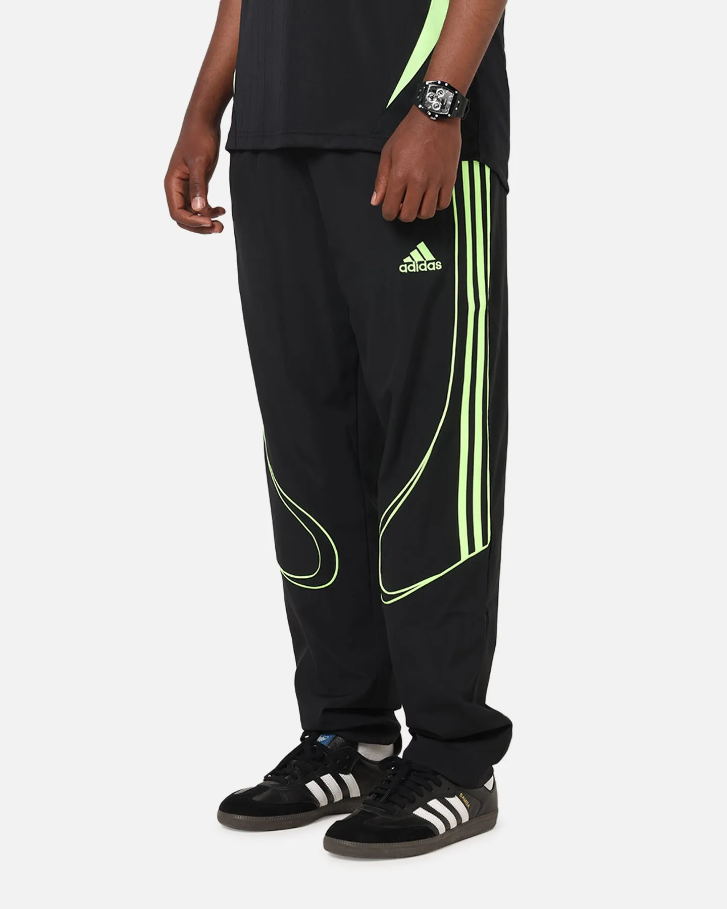 Adidas Teamgeist Adicolor Track Pants Black/Green sold by Culture Kings