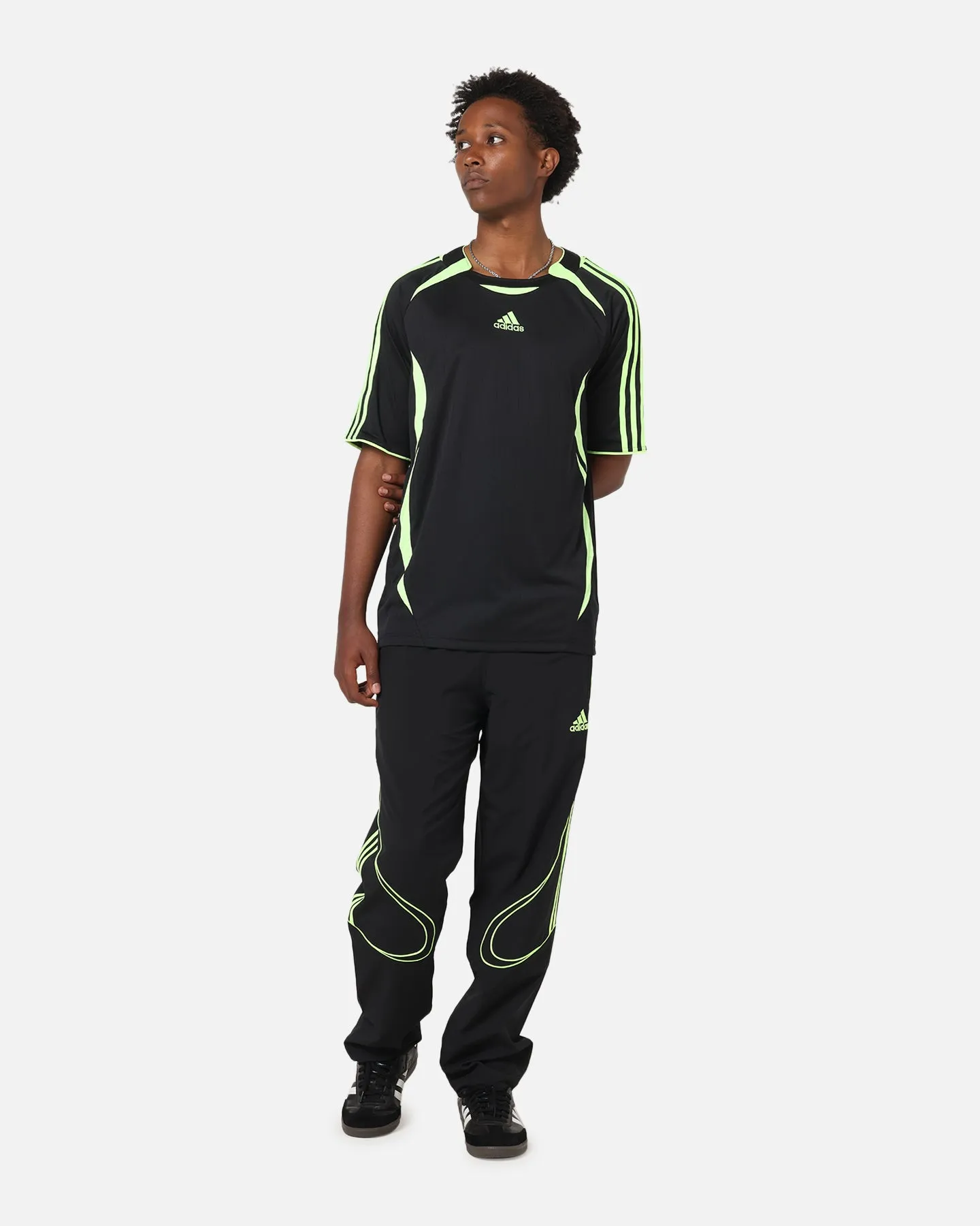 Adidas Teamgeist Adicolor Track Pants Black/Green sold by Culture Kings product image thumbnail 2
