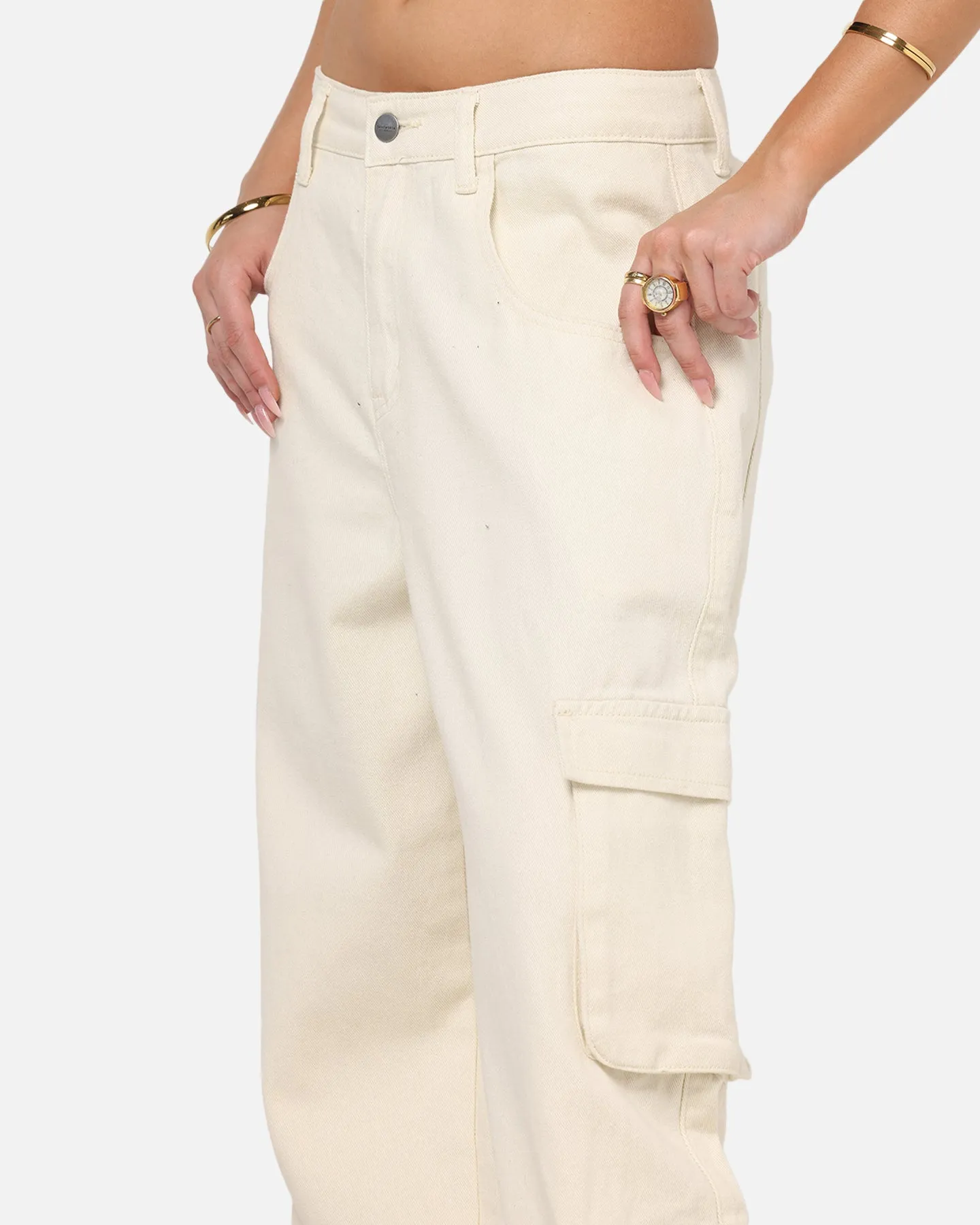 Saint Morta Baggy Workwear Jean Antique White sold by Culture Kings product image thumbnail 3