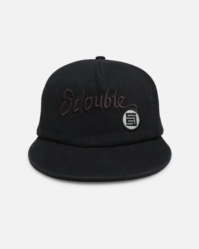 S Double Canvas Cap Black sold by Culture Kings