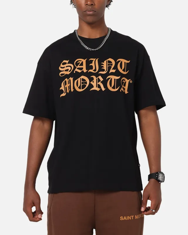 Saint Morta Sacred Script T-Shirt Black sold by Culture Kings