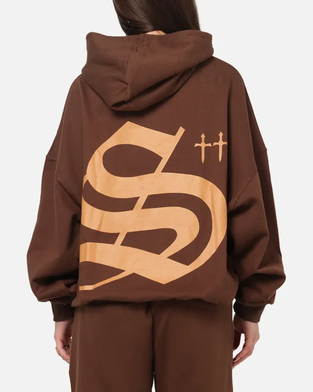 Saint Morta Sacred Script Hoodie Brown sold by Culture Kings