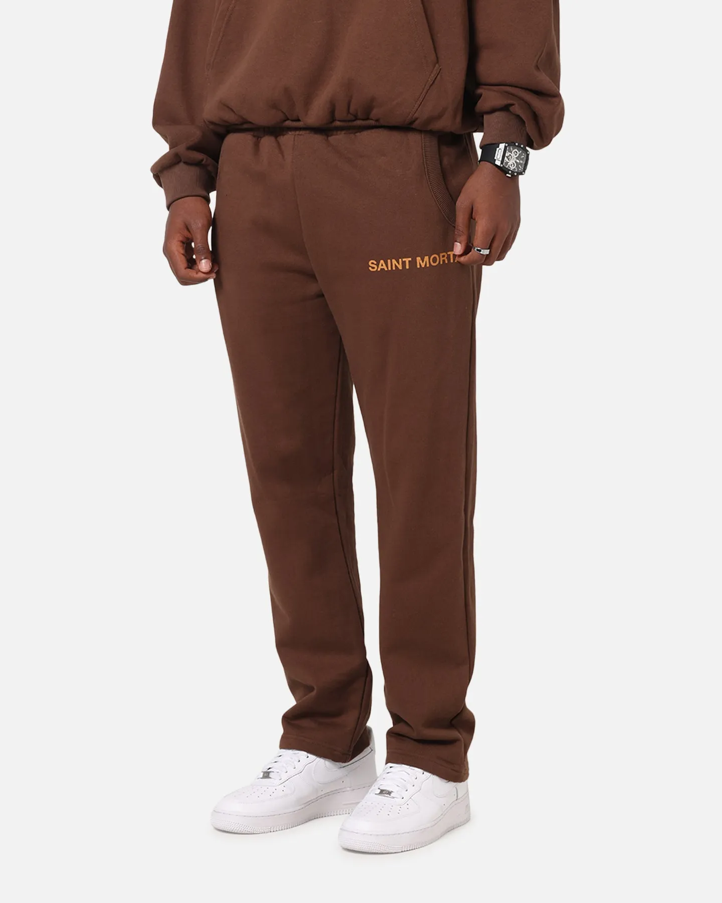 Saint Morta Sacred Script Track Pants Brown sold by Culture Kings