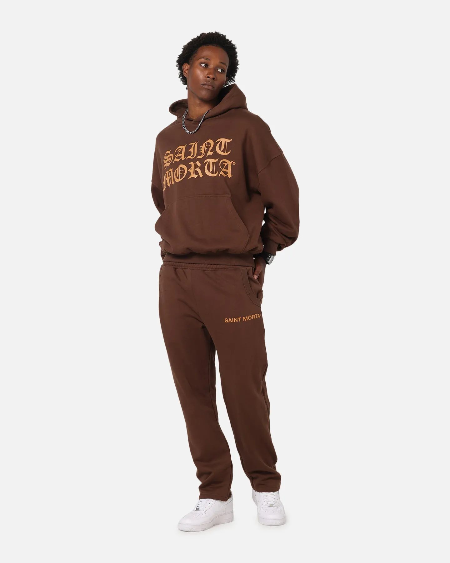 Saint Morta Sacred Script Track Pants Brown sold by Culture Kings product image thumbnail 2