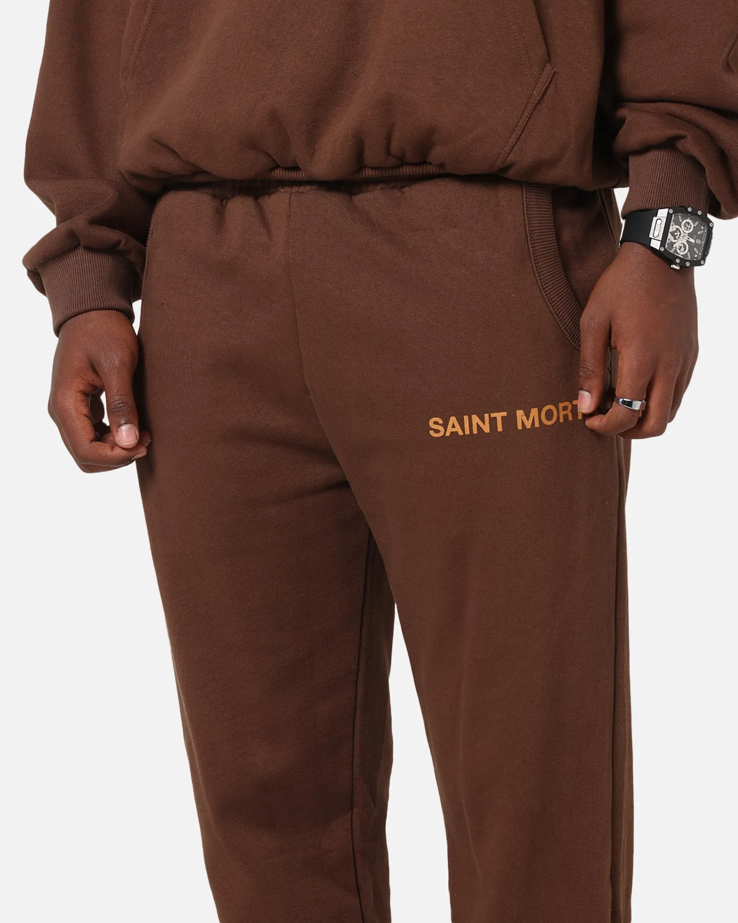 Saint Morta Sacred Script Track Pants Brown sold by Culture Kings product image thumbnail 3