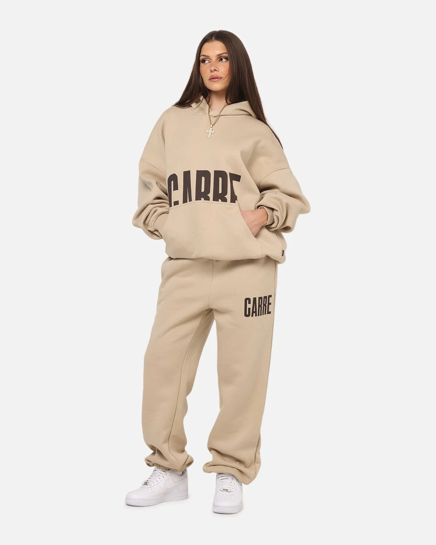 Carre Premium Essentials Hoodie Light Brown sold by Culture Kings product image thumbnail 4