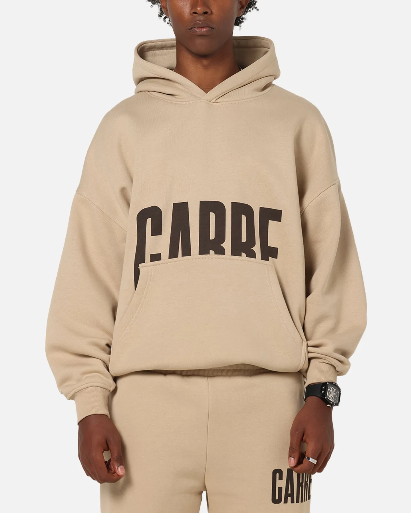 Carre Premium Essentials Hoodie Light Brown sold by Culture Kings product image thumbnail 2