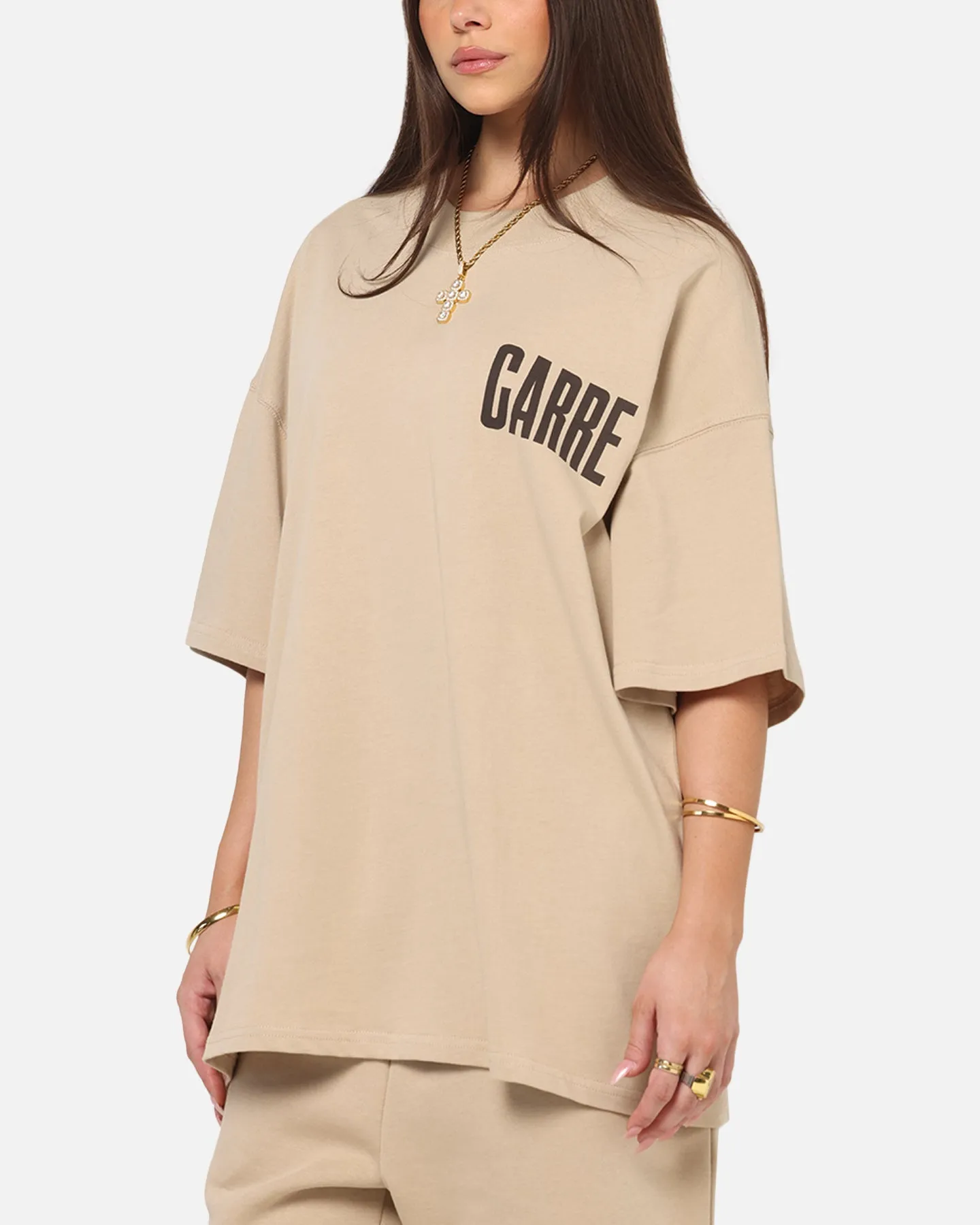 Carre Premium Essentials T-Shirt Light Brown sold by Culture Kings product image thumbnail 2