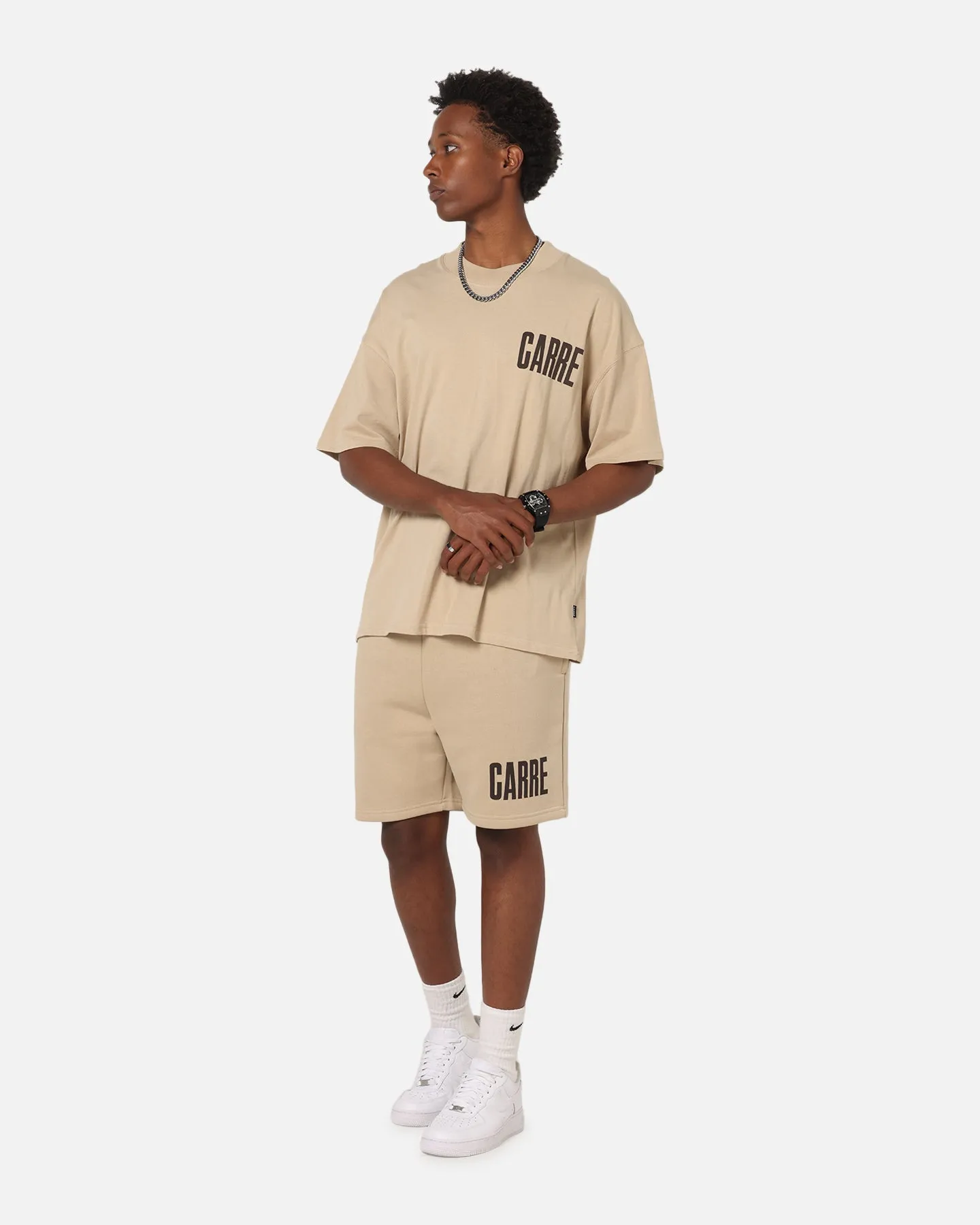 Carre Premium Essentials T-Shirt Light Brown sold by Culture Kings product image thumbnail 4