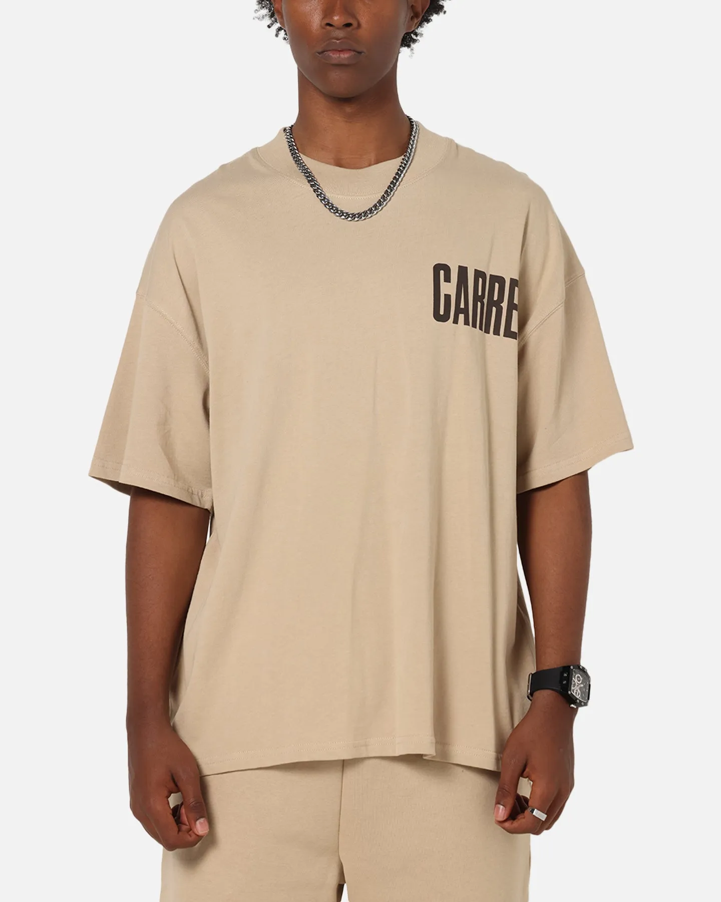 Carre Premium Essentials T-Shirt Light Brown sold by Culture Kings product image thumbnail 2
