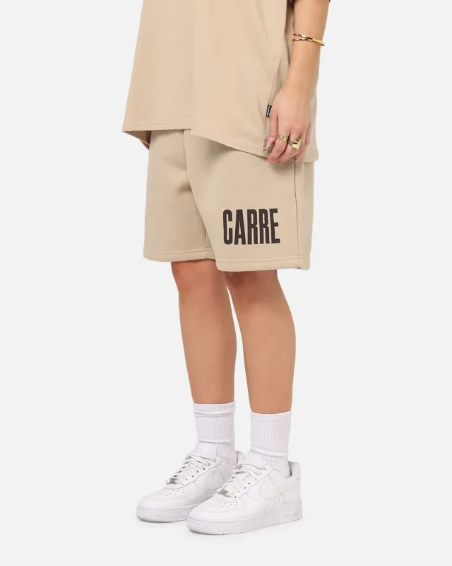 Carre Premium Essentials Sweat Shorts Light Brown sold by Culture Kings