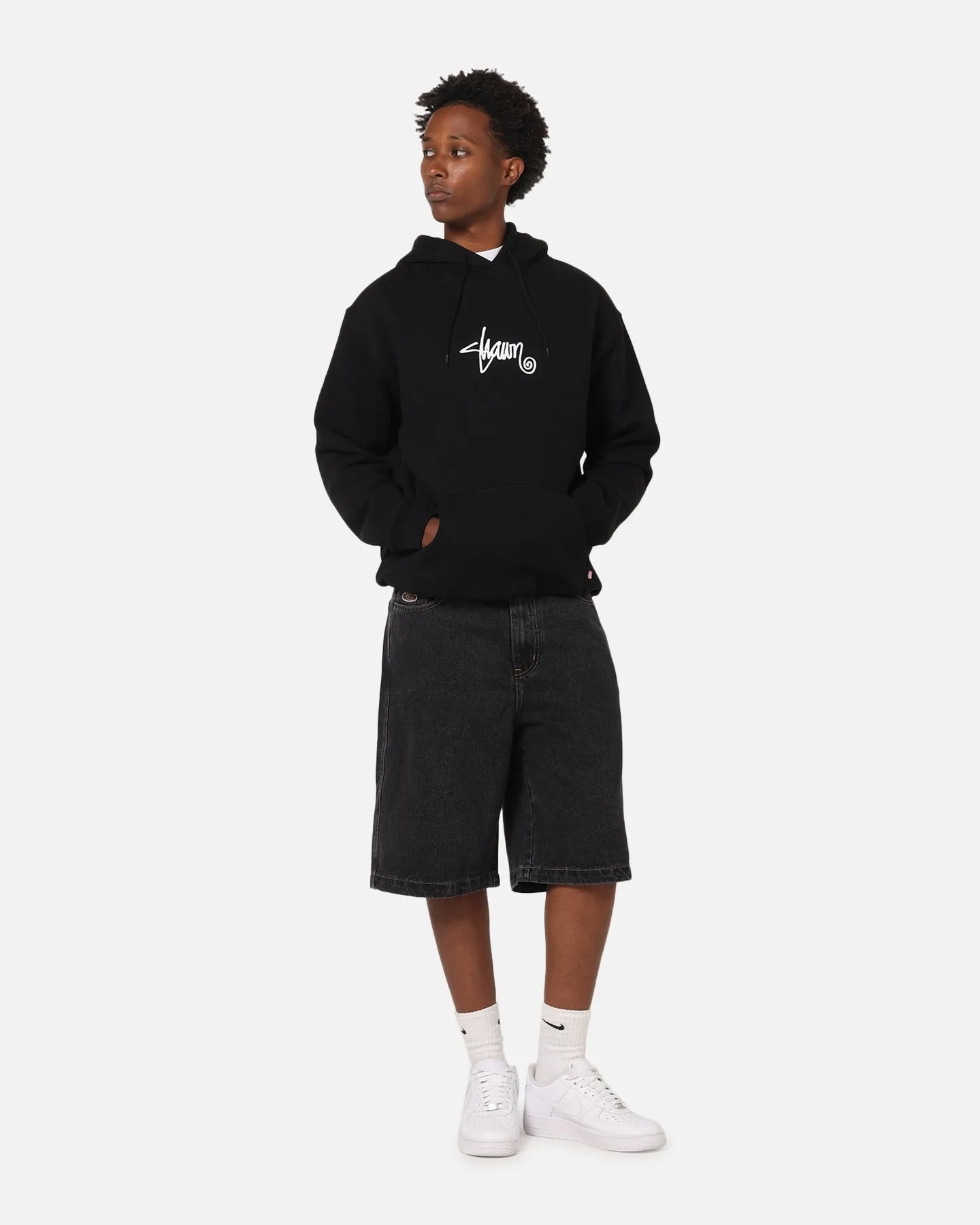 S Double Small Stock Hoodie Black sold by Culture Kings product image thumbnail 2