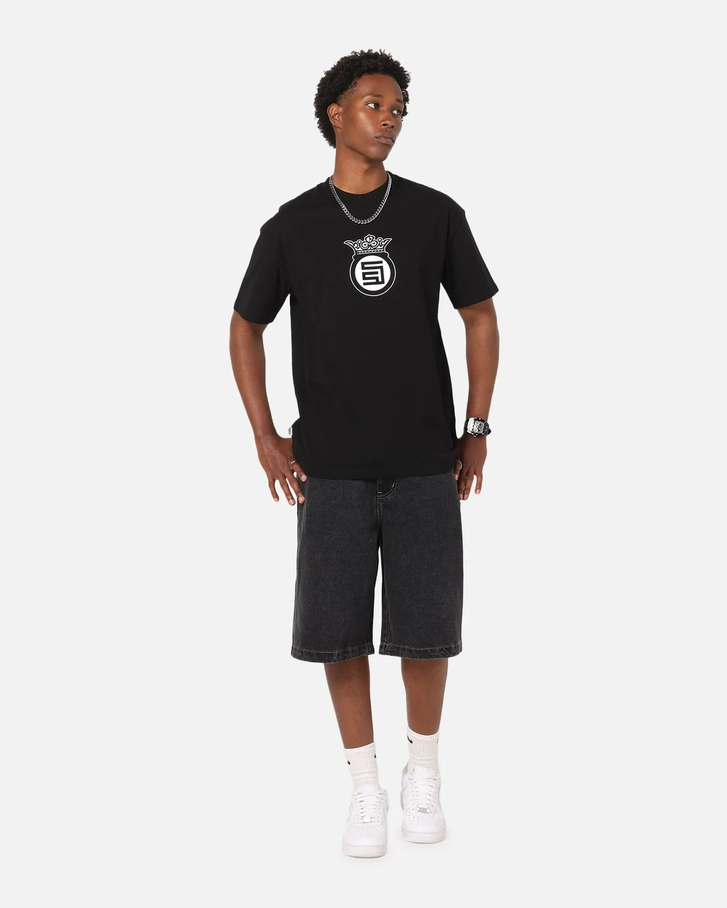 S Double Crown Dot T-Shirt Black sold by Culture Kings product image thumbnail 4