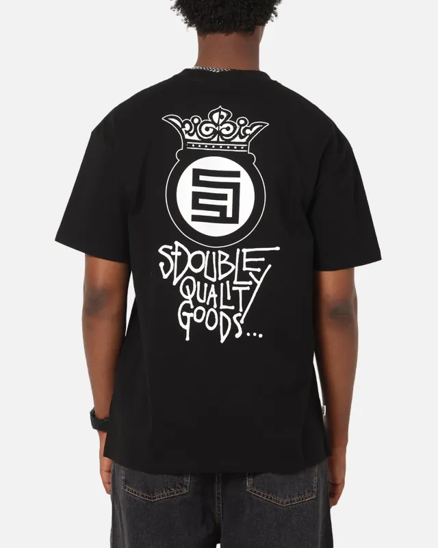 S Double Crown Dot T-Shirt Black sold by Culture Kings