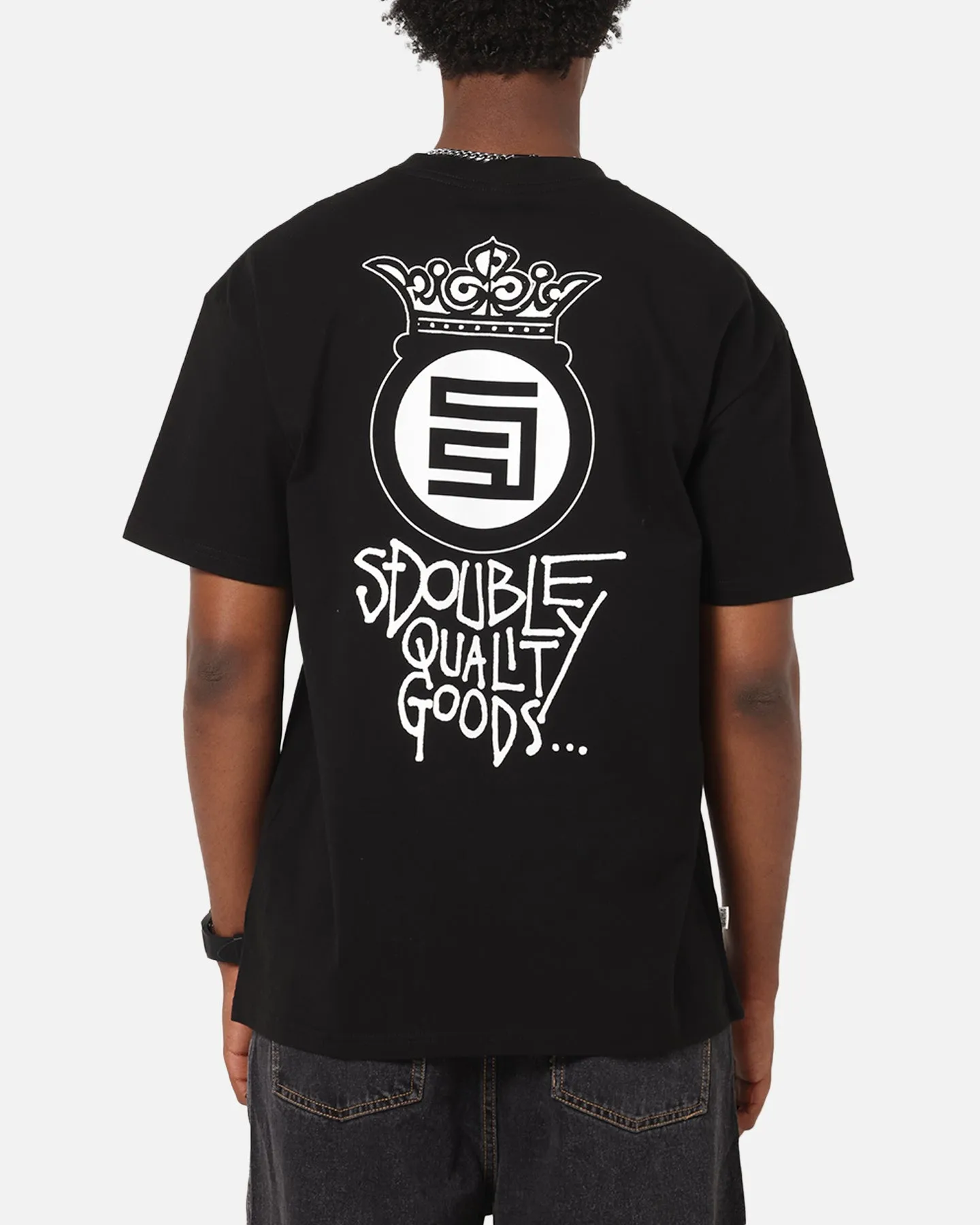 S Double Crown Dot T-Shirt Black sold by Culture Kings